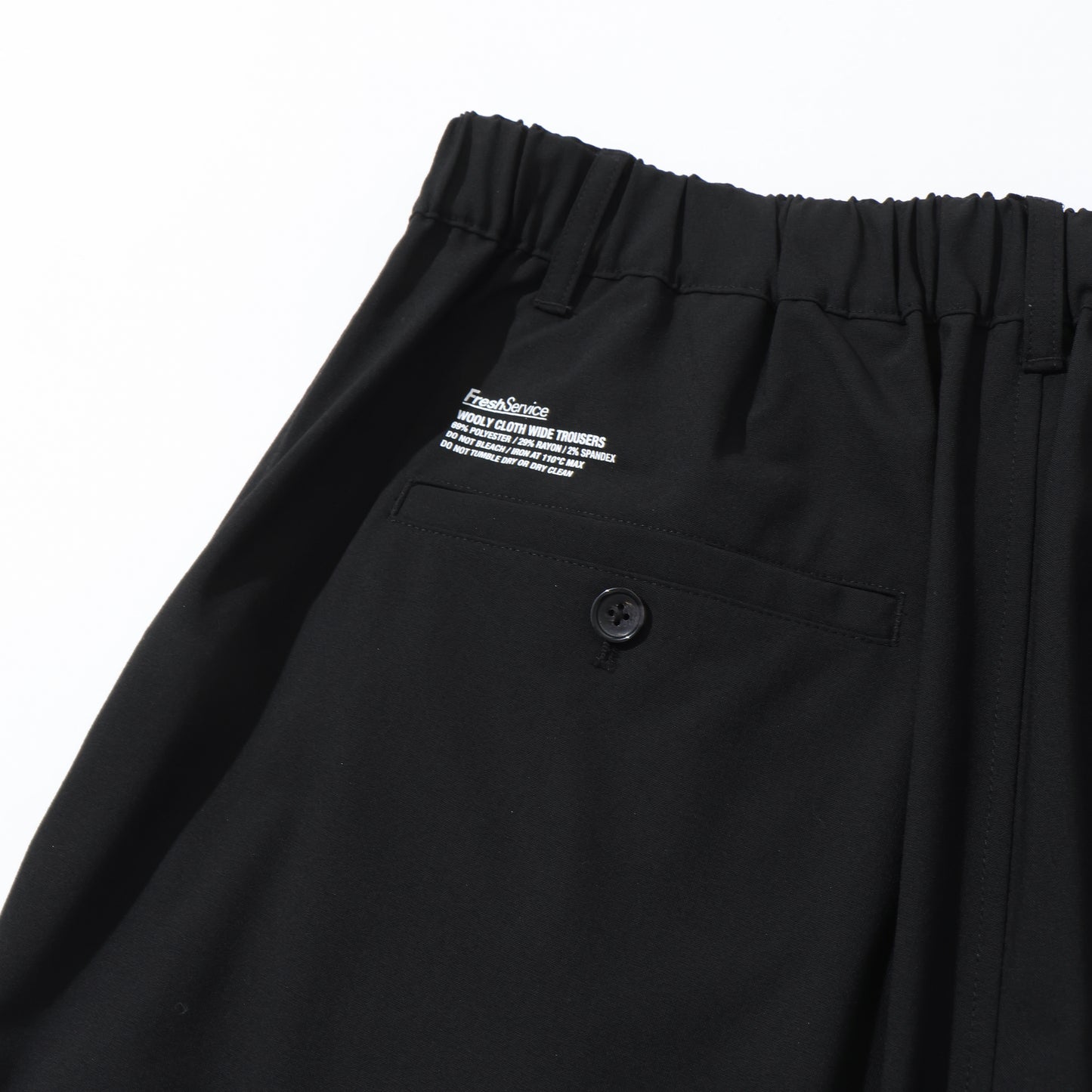 WOOLY CLOTH WIDE TROUSERS