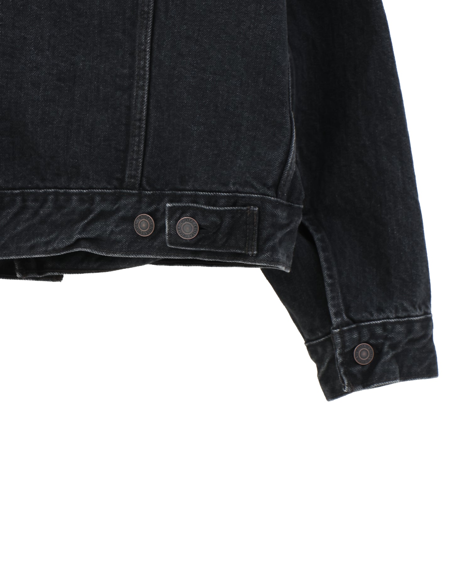 4 Pockets Denim Jacket Medium Black