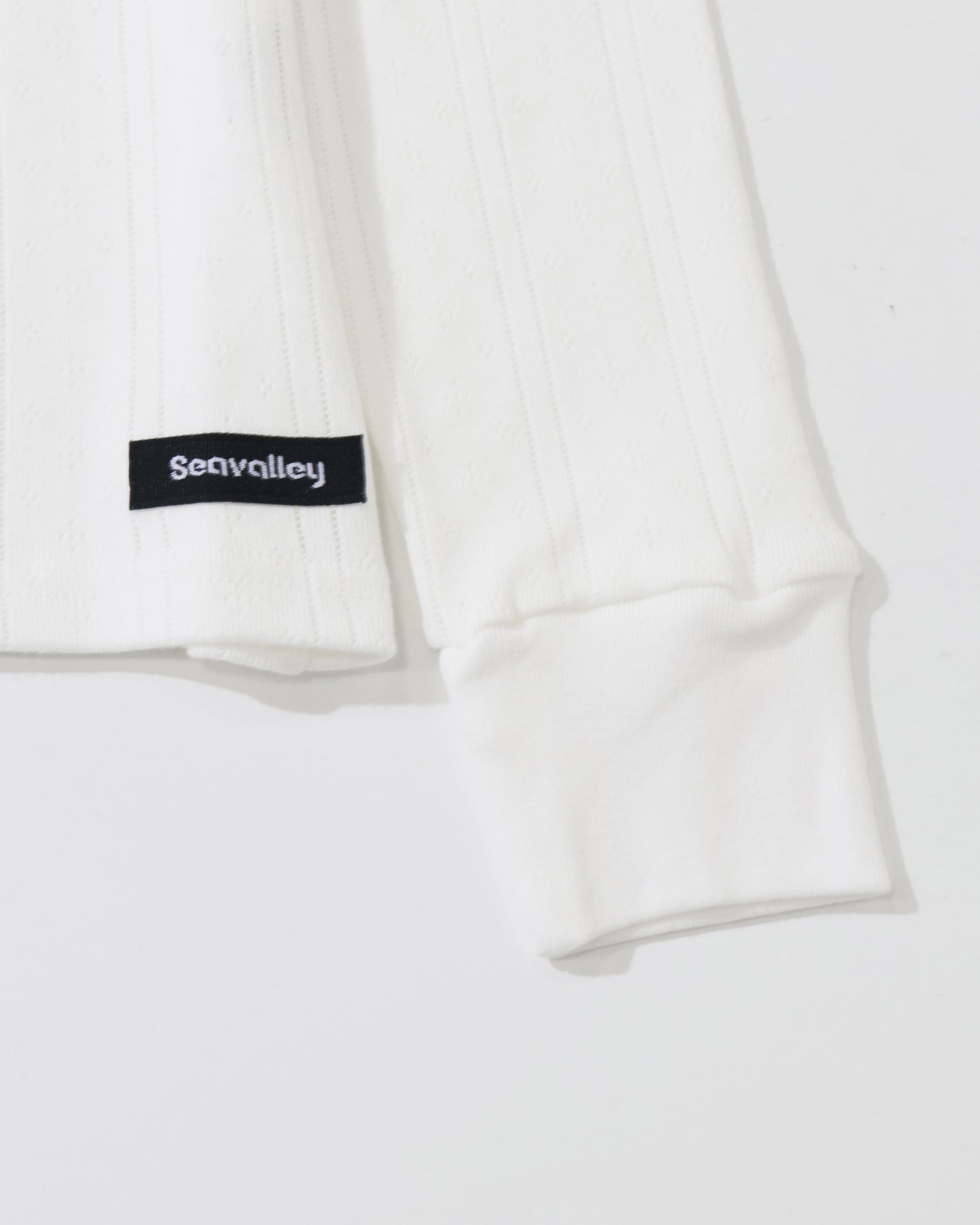 アイレット リブ Vネック ヘンリー L/S TEE