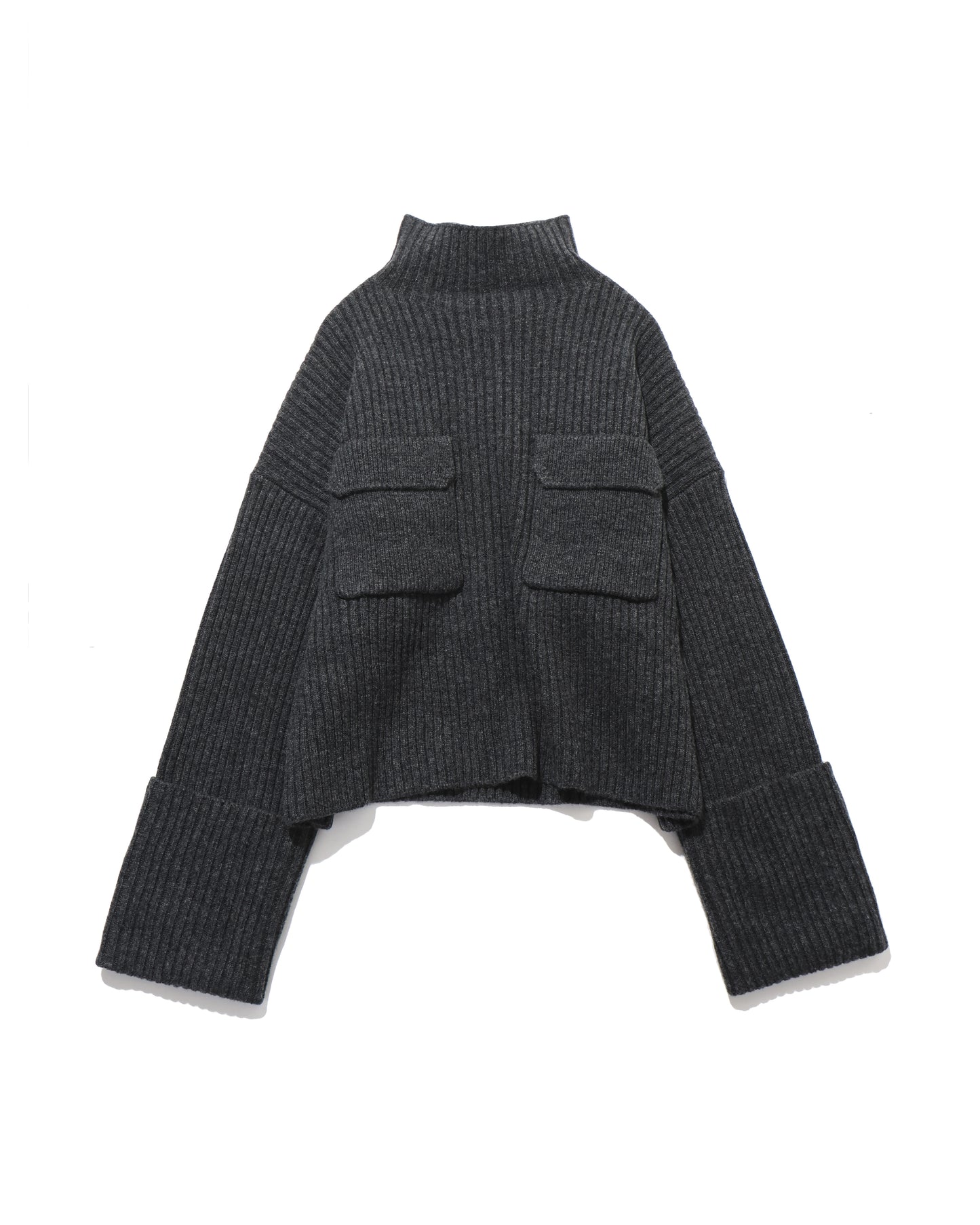 BOILED LAMBWOOL RIB TOP