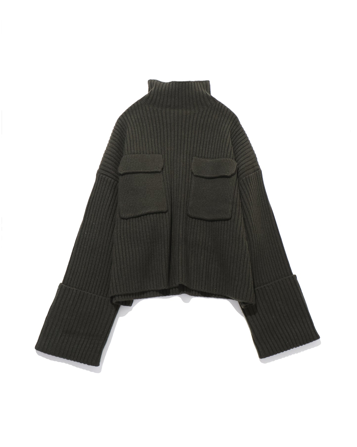 BOILED LAMBWOOL RIB TOP