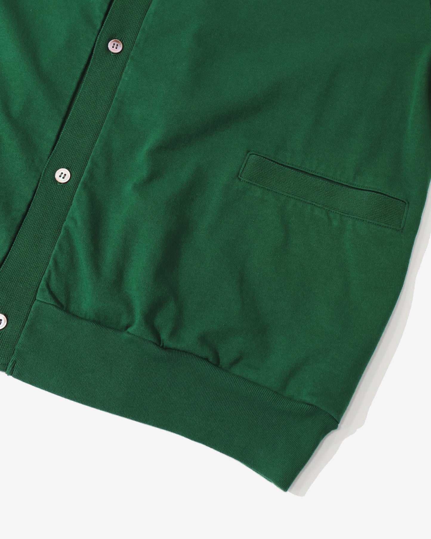Classic Collared Cardigan DarkGreen