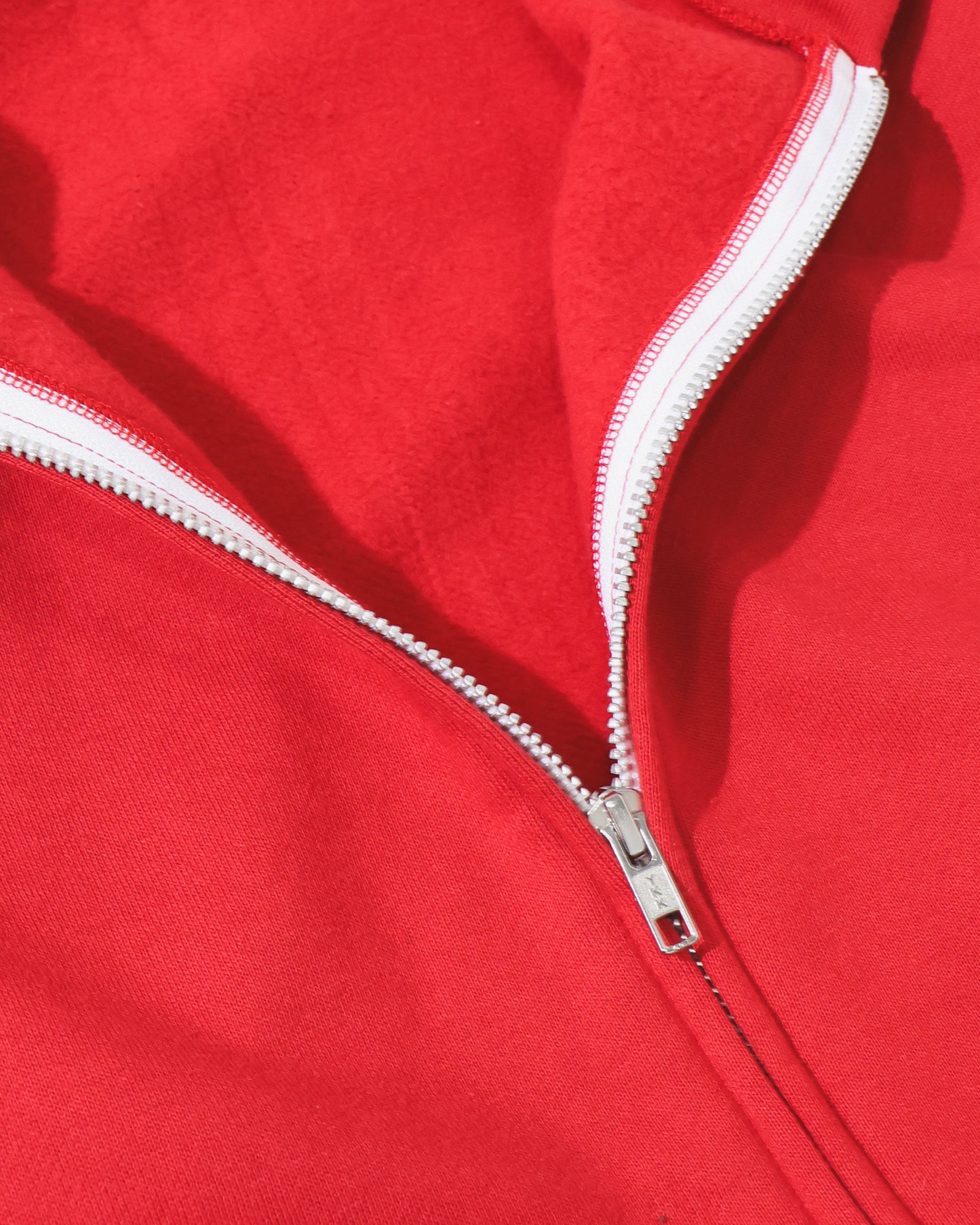 WHITE ZIP HOODIE