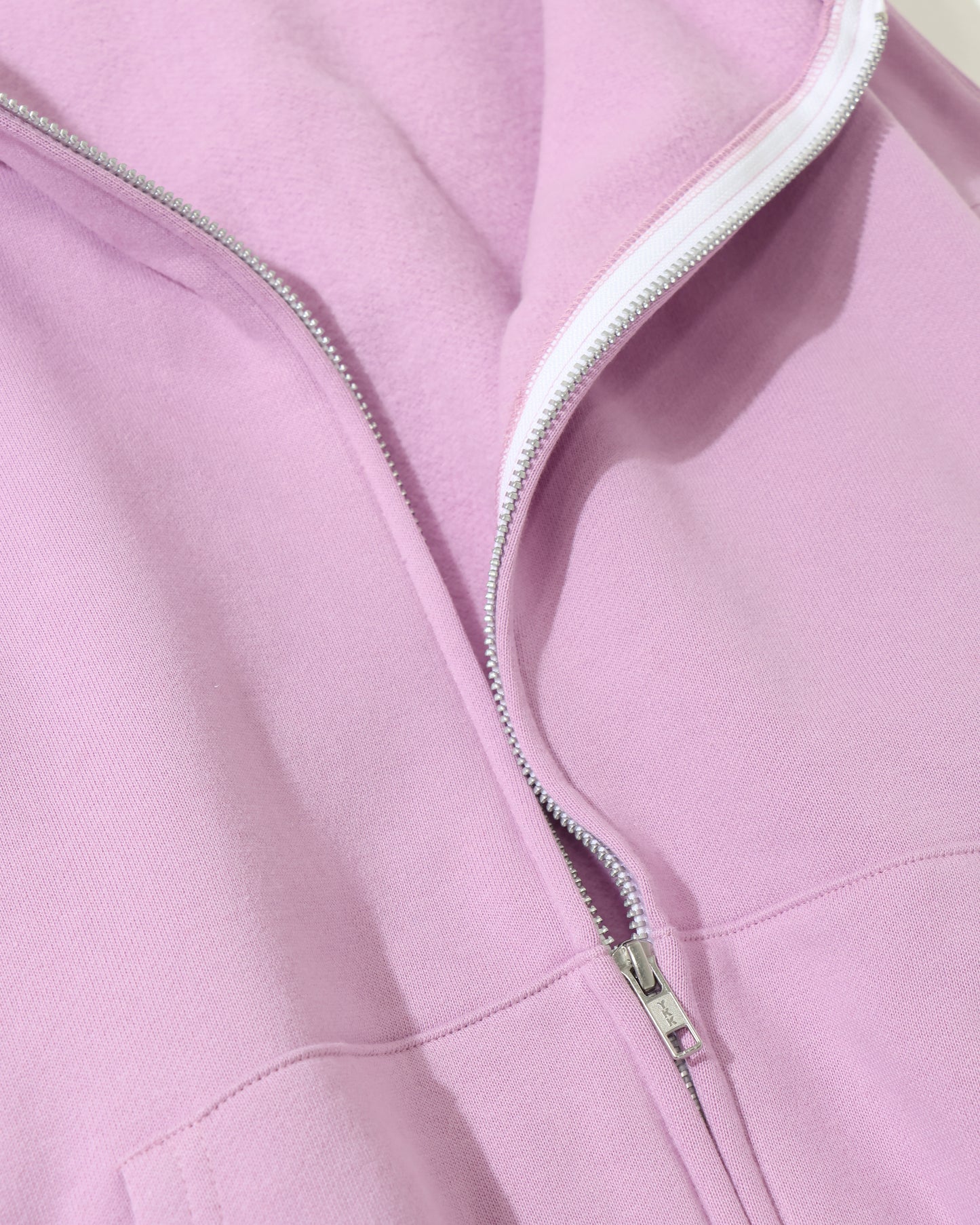 WHITE ZIP HOODIE