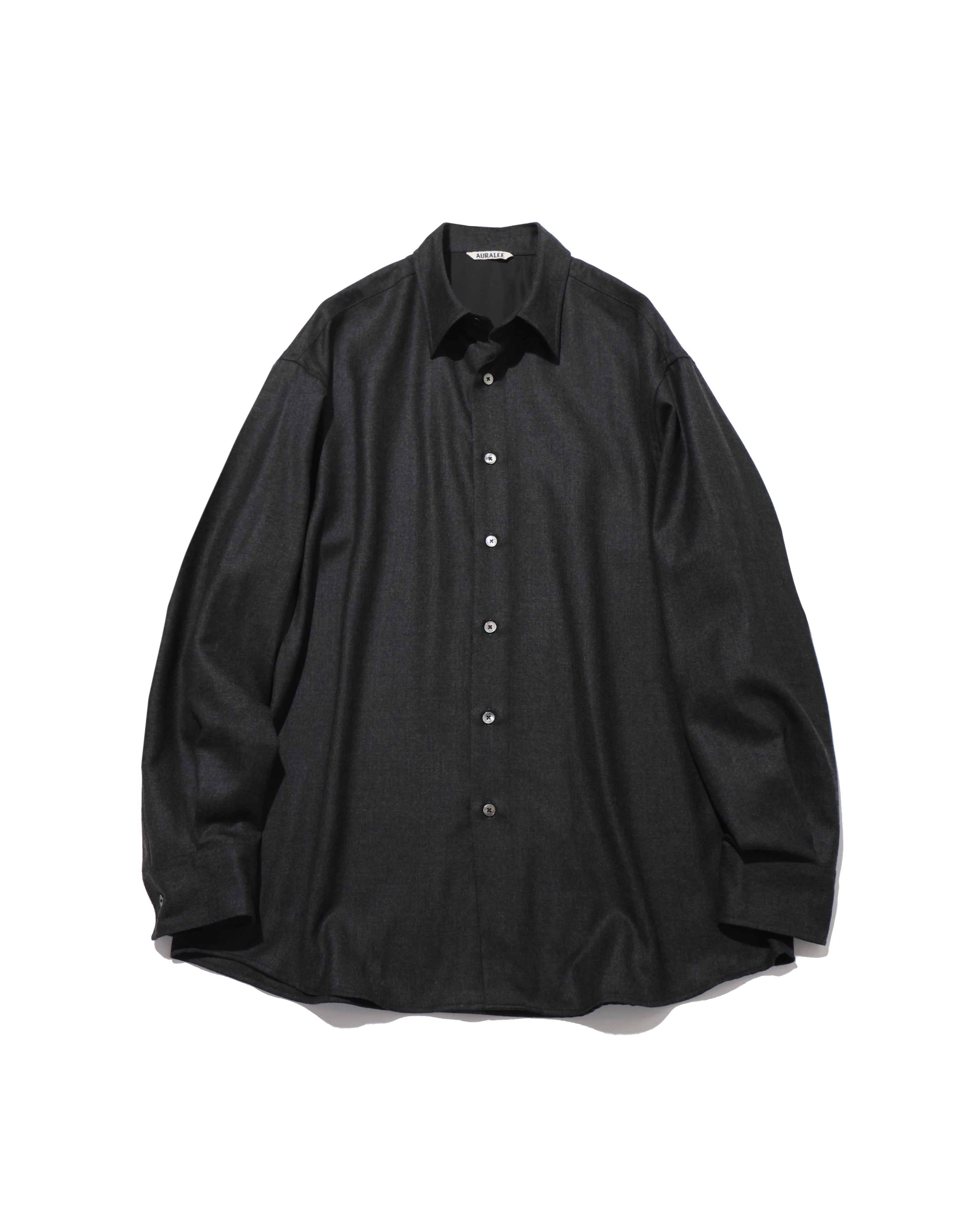 SUPER LIGHT WOOL SHIRT TOP CHARCOAL – TIME AFTER TIME