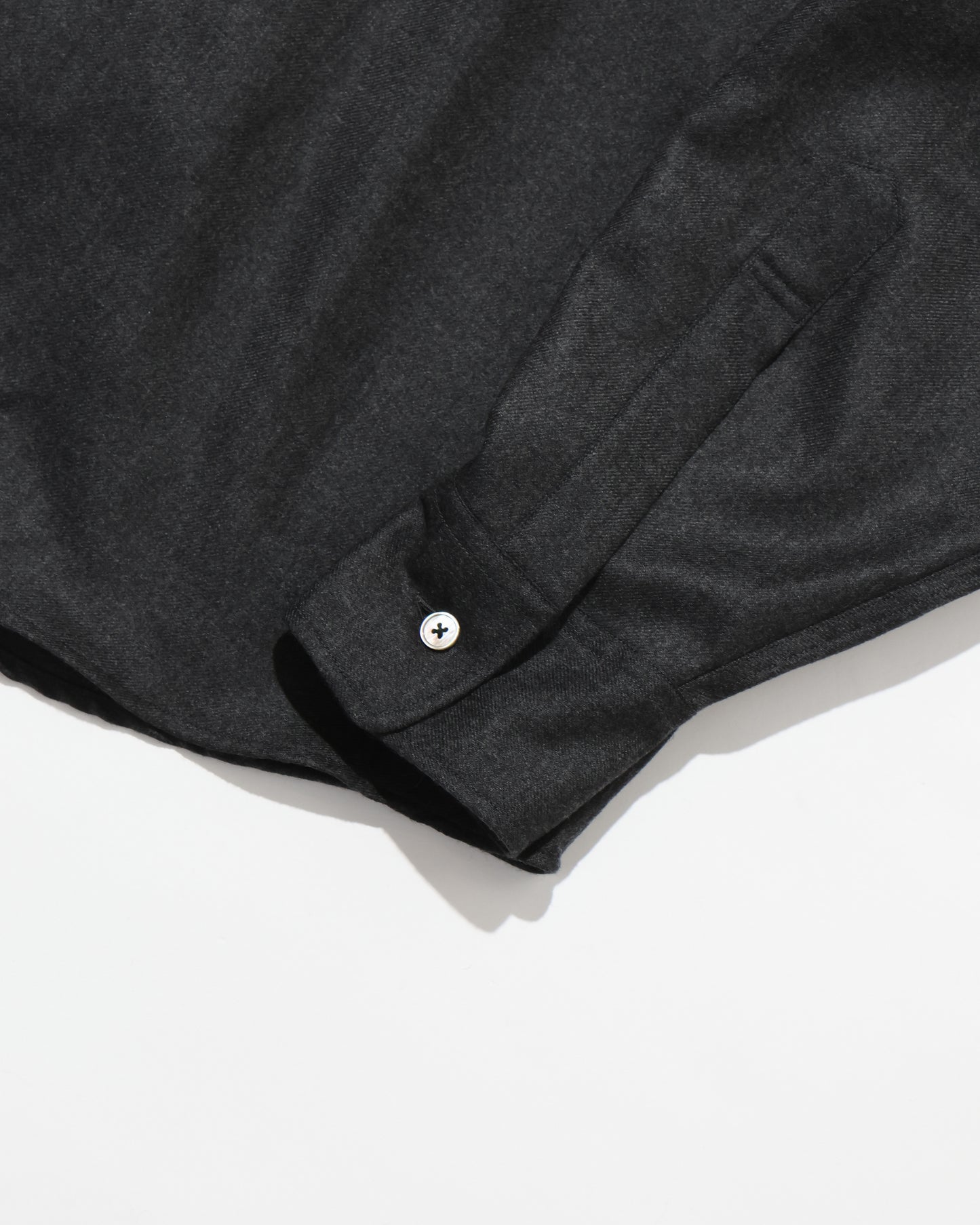 SUPER LIGHT WOOL SHIRT TOP CHARCOAL