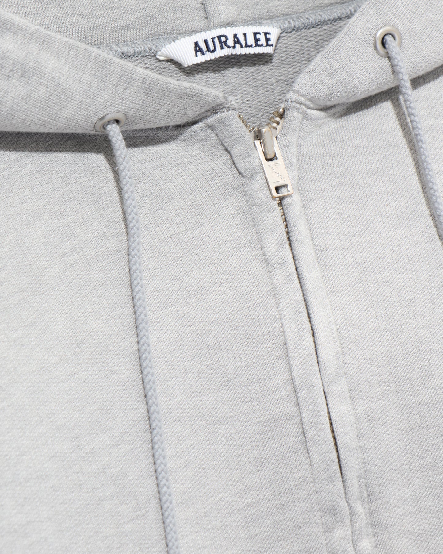 PRODUCT DYED PIMA LIGHT SWEAT ZIP PARKA TOP GRAY