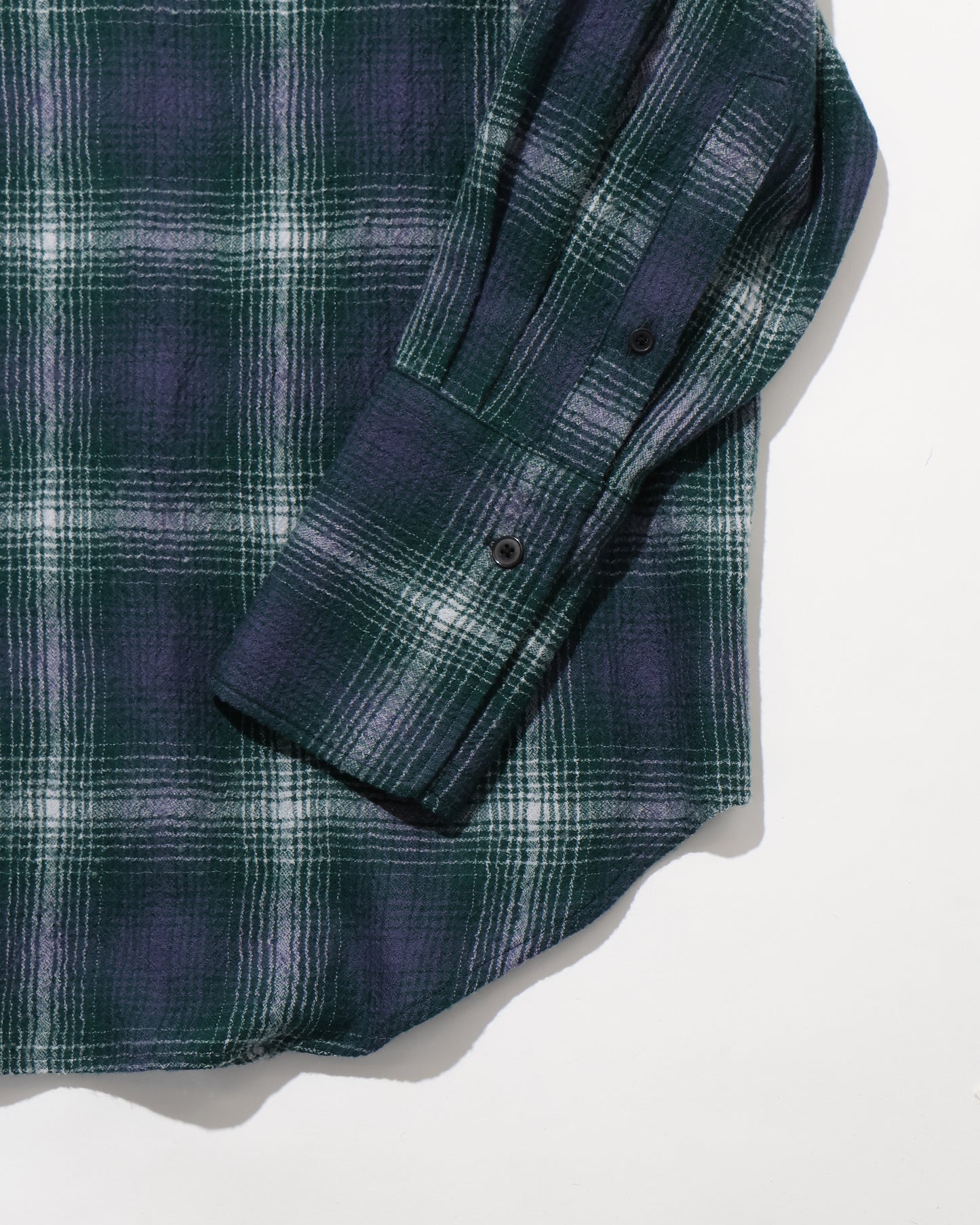 AIRY WOOL CHECK SHIRT