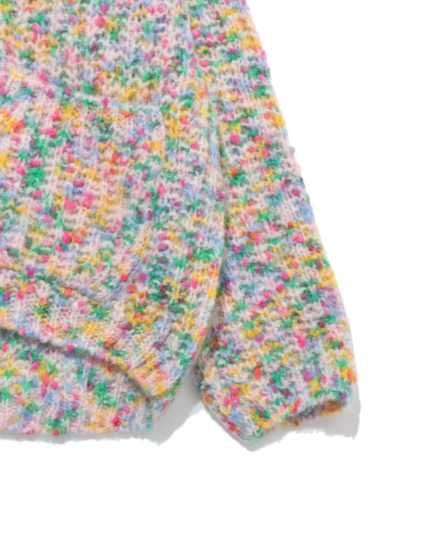 superkid mohair fancy yarn ribbed-knit C/D
