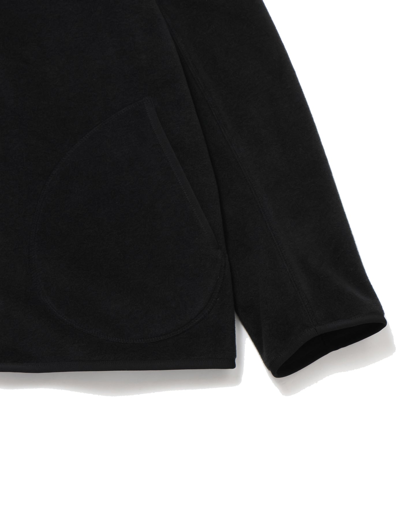 FLEECE COLLARLESS JACKET