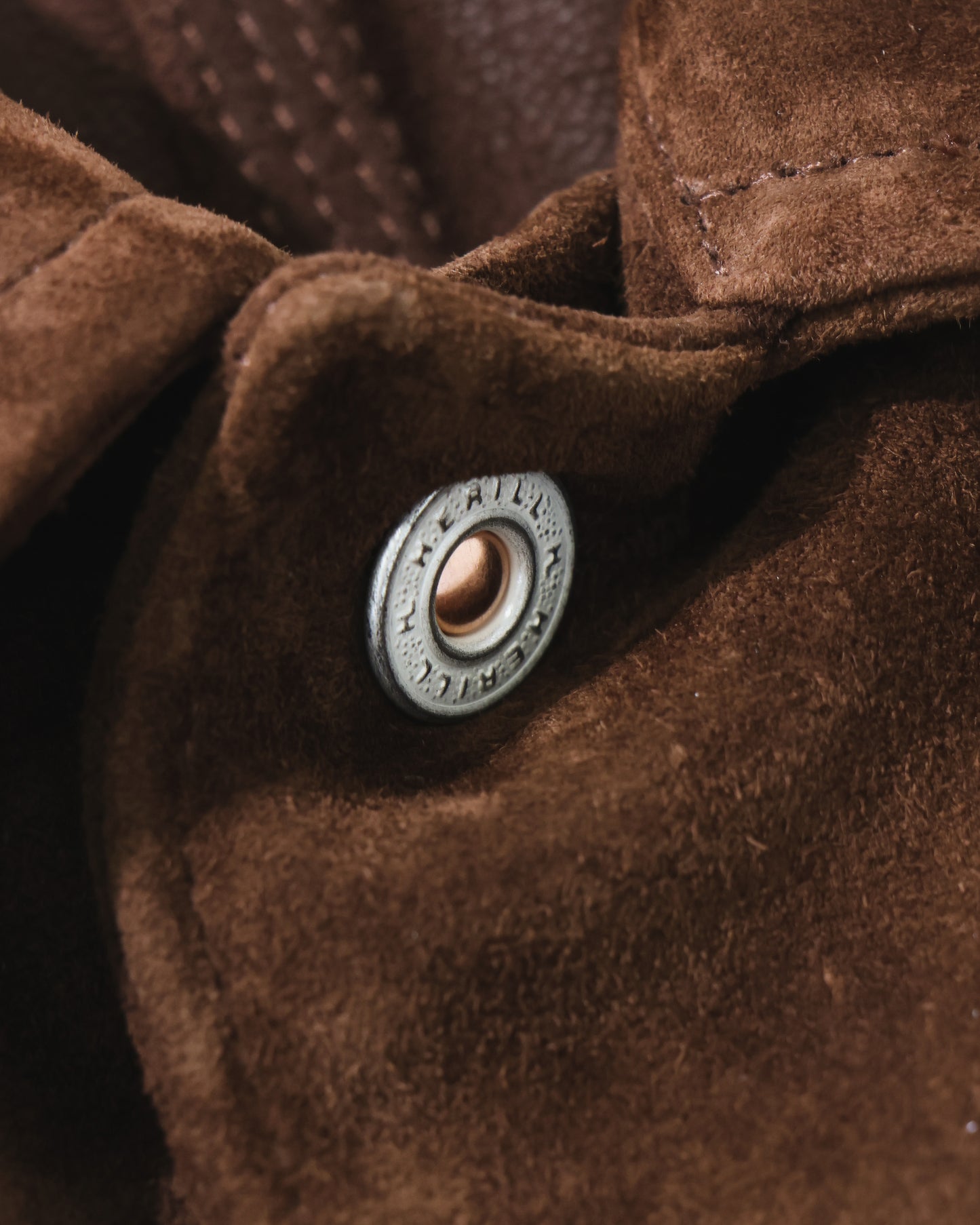 Lambsuede Railroad Chore Jacket Brown