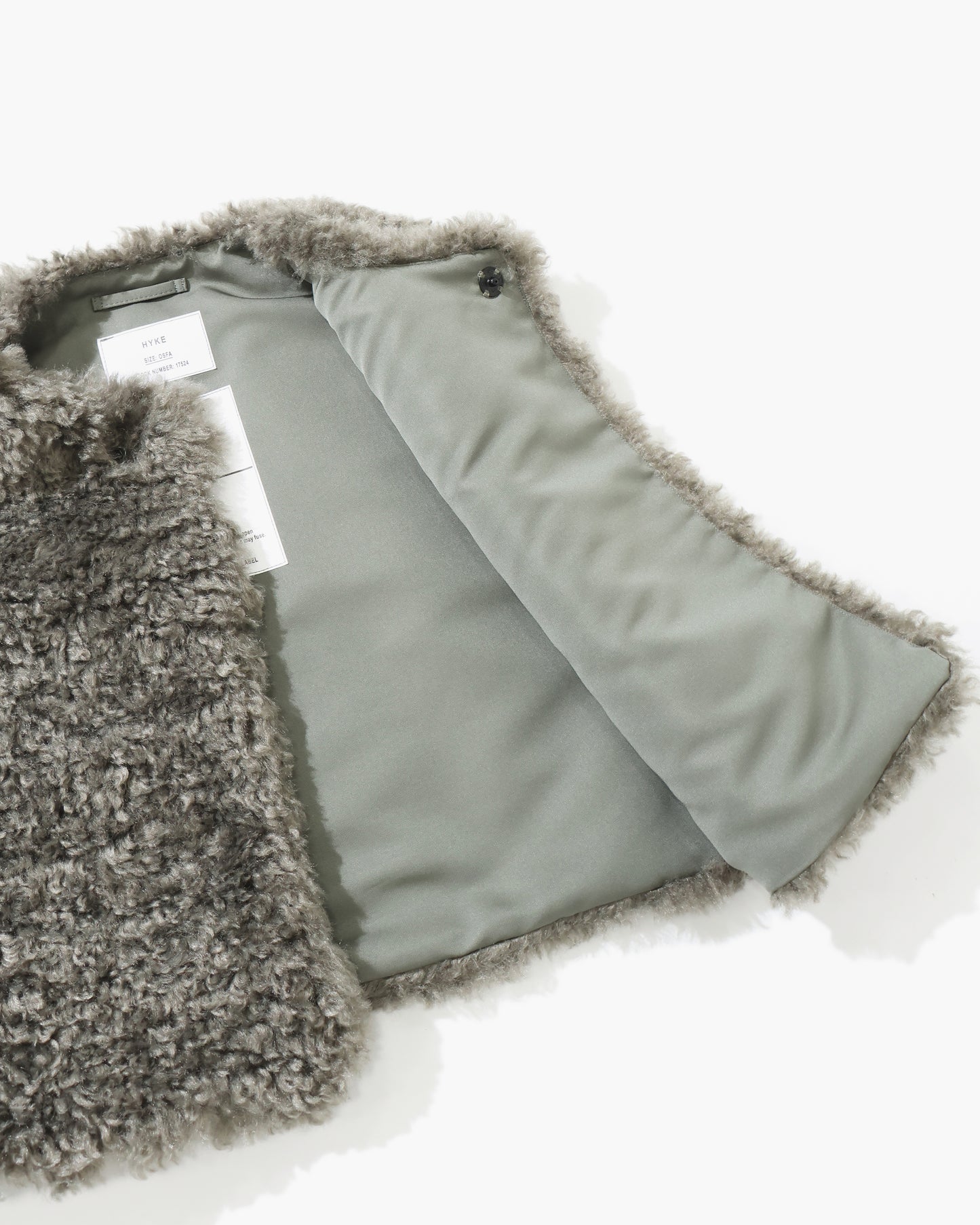 FAUX SHEARLING CROPPED VEST 17524