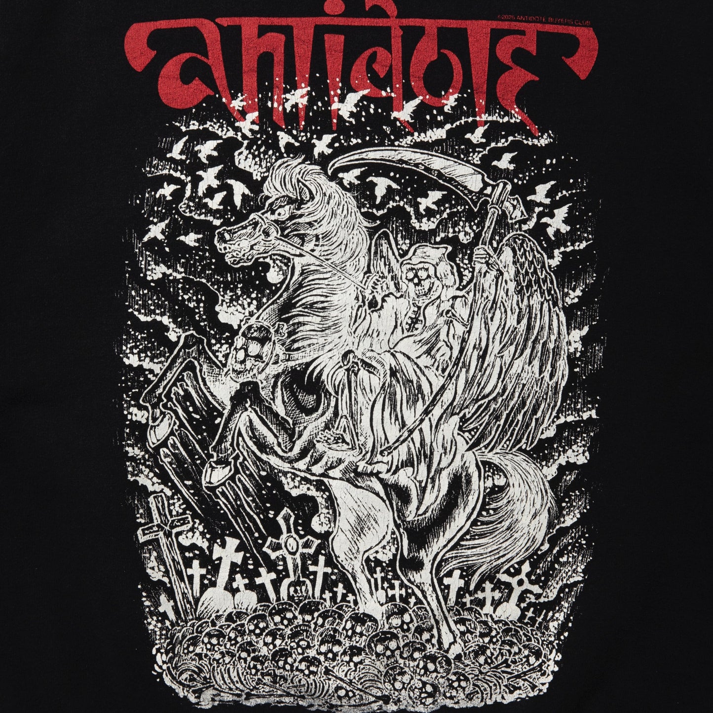 Fade Wash Crewneck Sweatshirt (Grim Reaper)