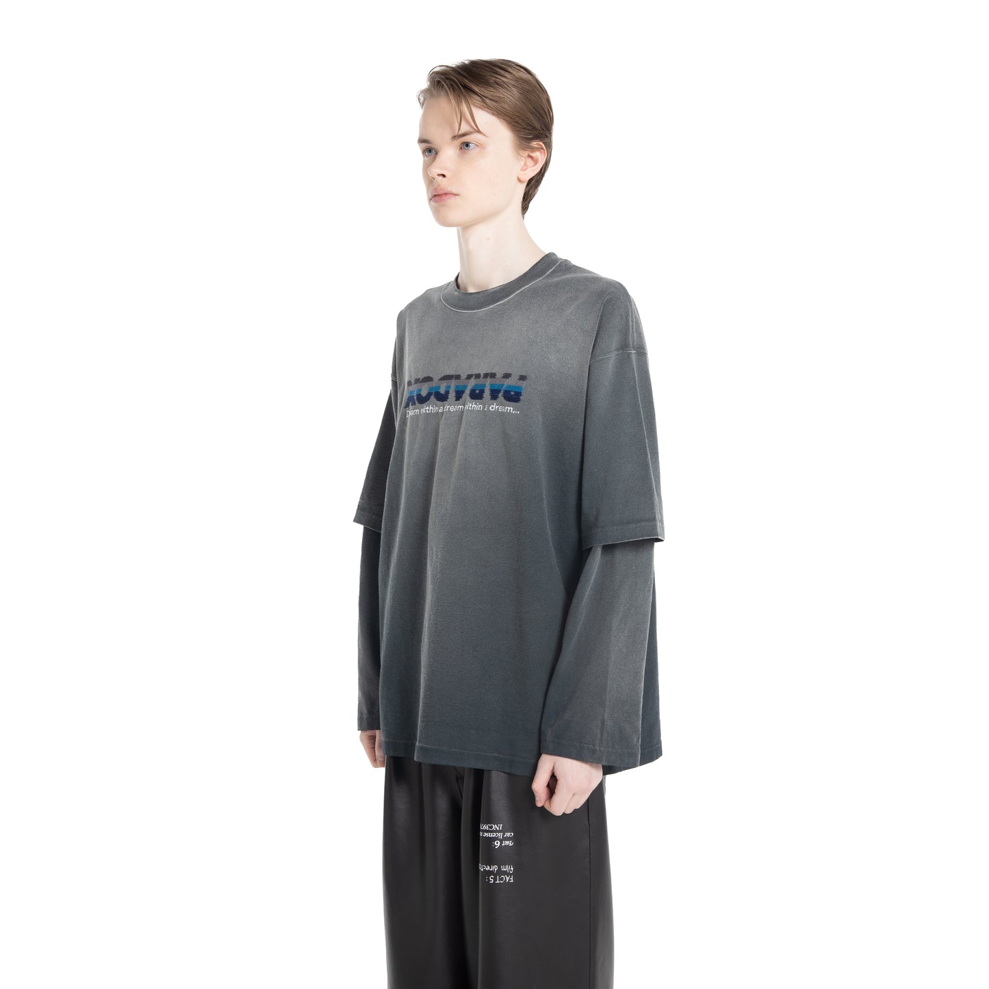 "PARADOX" Embroidery Switching Tee