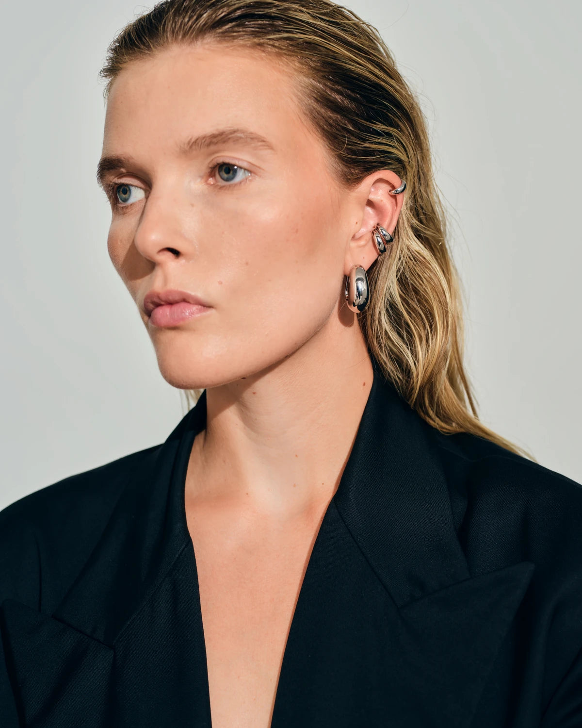 Ear Cuff Thick SILVER
