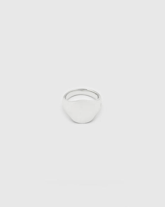 Mini Signet Oval SILVER