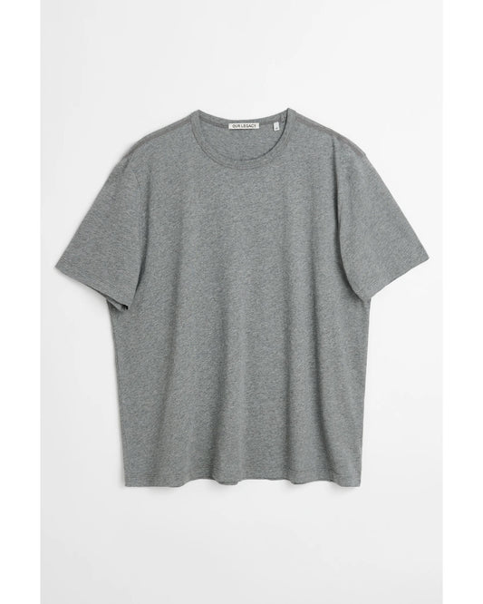 NEW BOX T-SHIRT GREY MELANGE CLEAN JERSEY