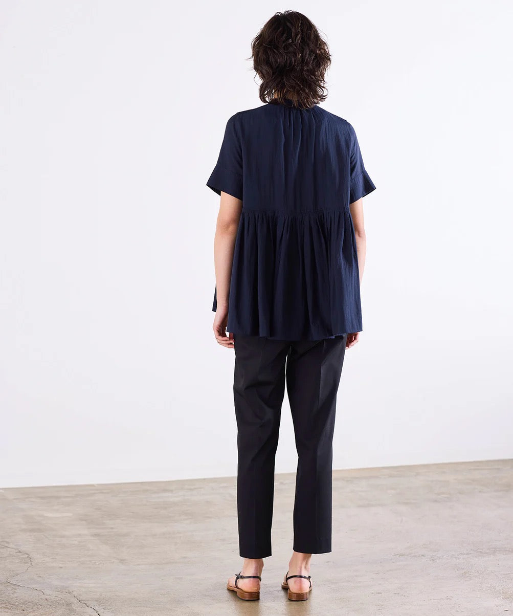 bosom tunic sheer shirt