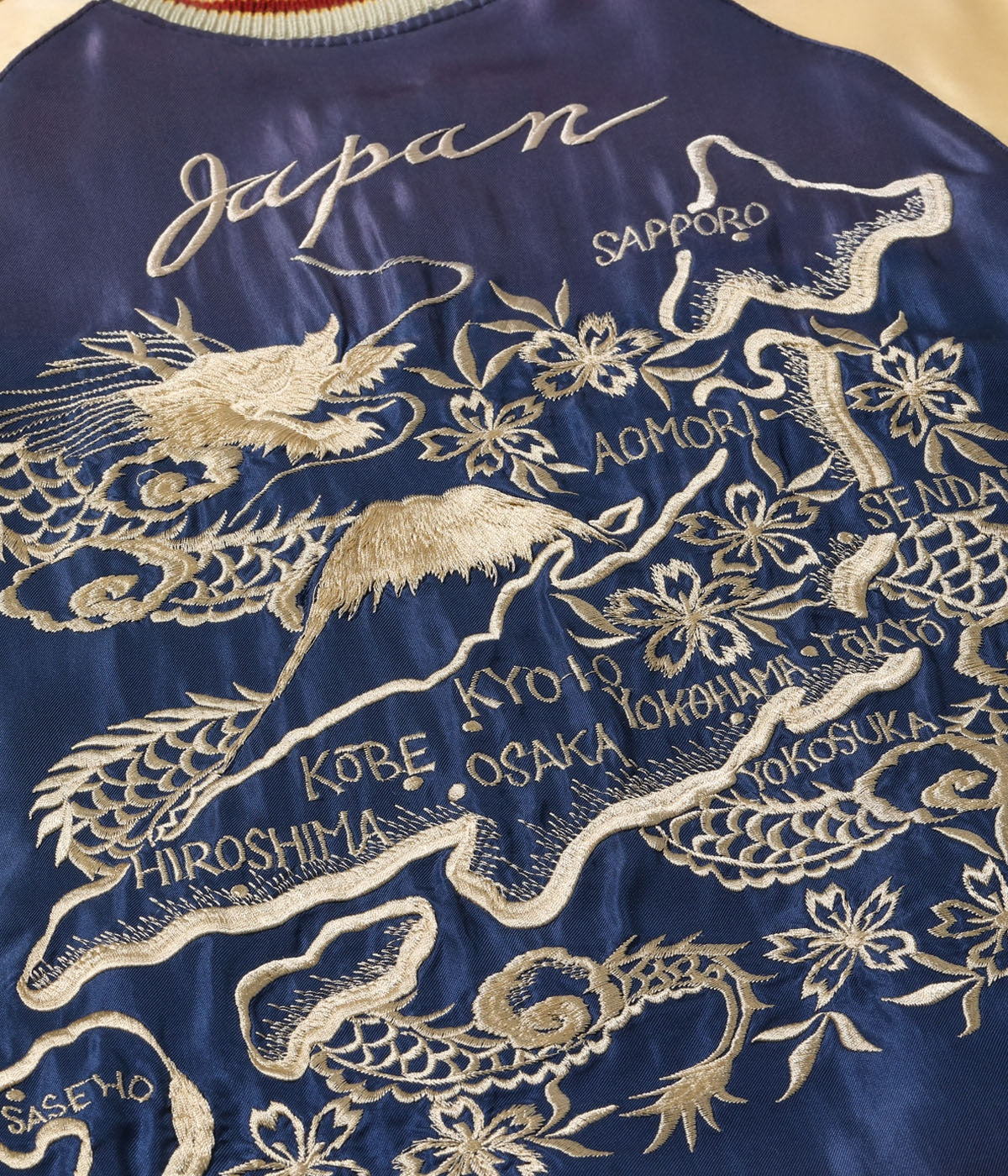 Early 1950s Style Acetate Souvenir Jacket “TIGER HEAD” × “JAPAN MAP” (AGING MODEL) TT15710-145