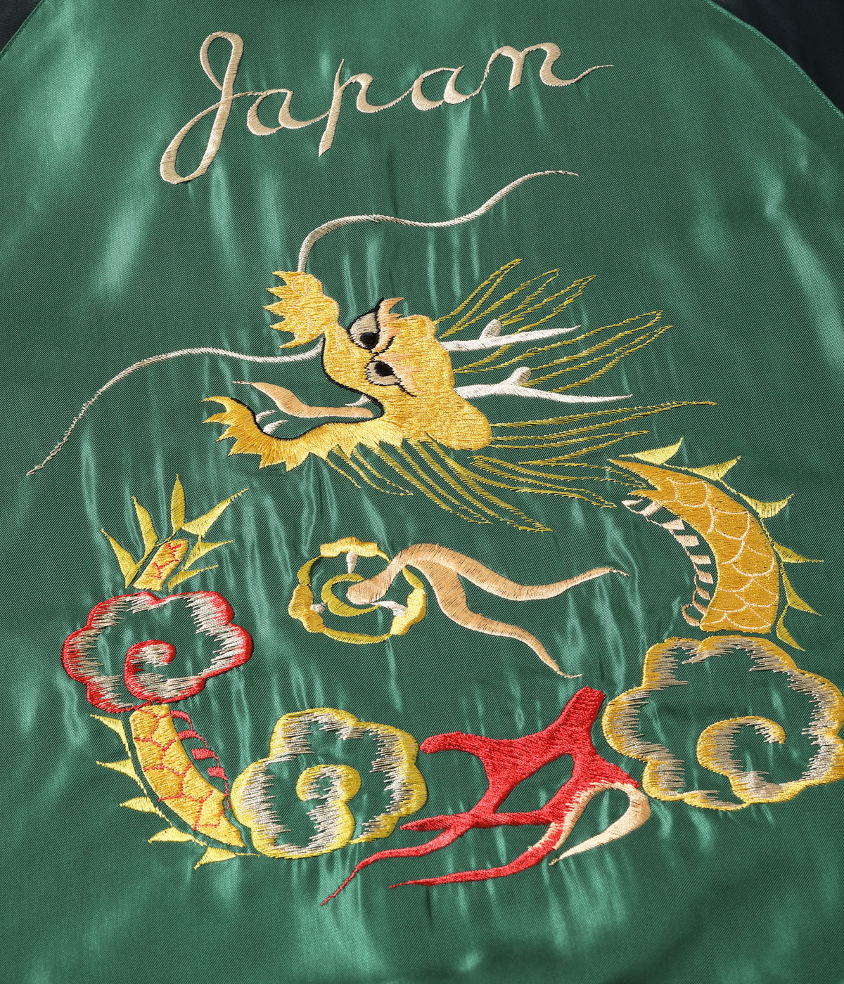 Mid 1950s Style Velveteen (Two-tone) × Acetate Souvenir Jacket “TIGER HEAD” × “GOLD DRAGON” TT15795-119