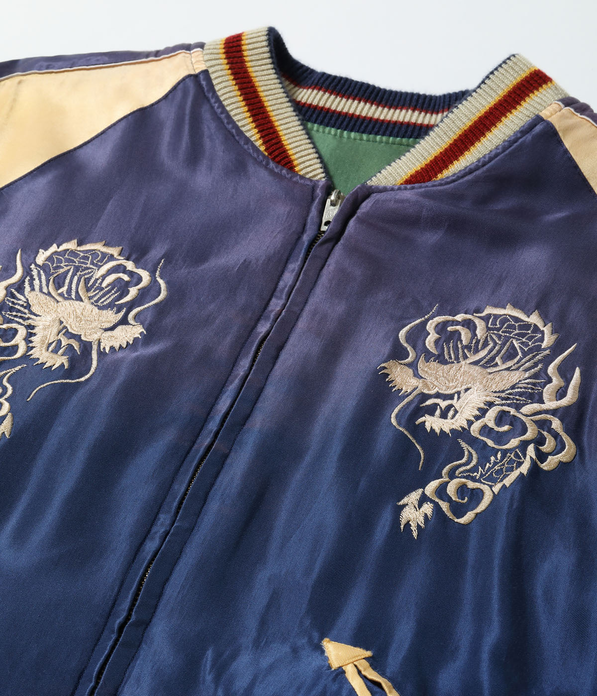Early 1950s Style Acetate Souvenir Jacket “TIGER HEAD” × “JAPAN MAP” (AGING MODEL) TT15710-145