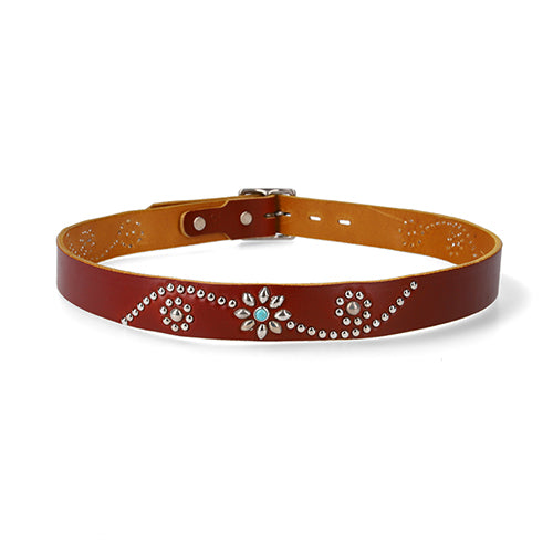 Belt #25 1.25 Turquoise with End