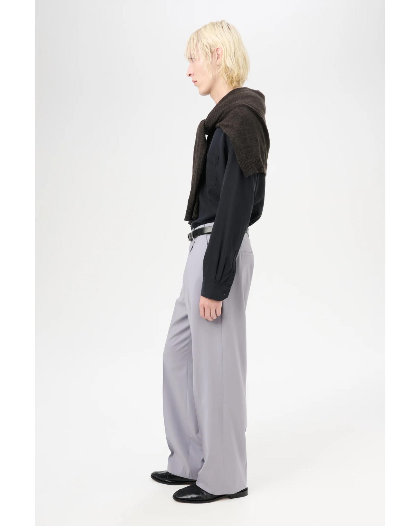 BORROWED CHINO Dusty Lavender High Twist Wool