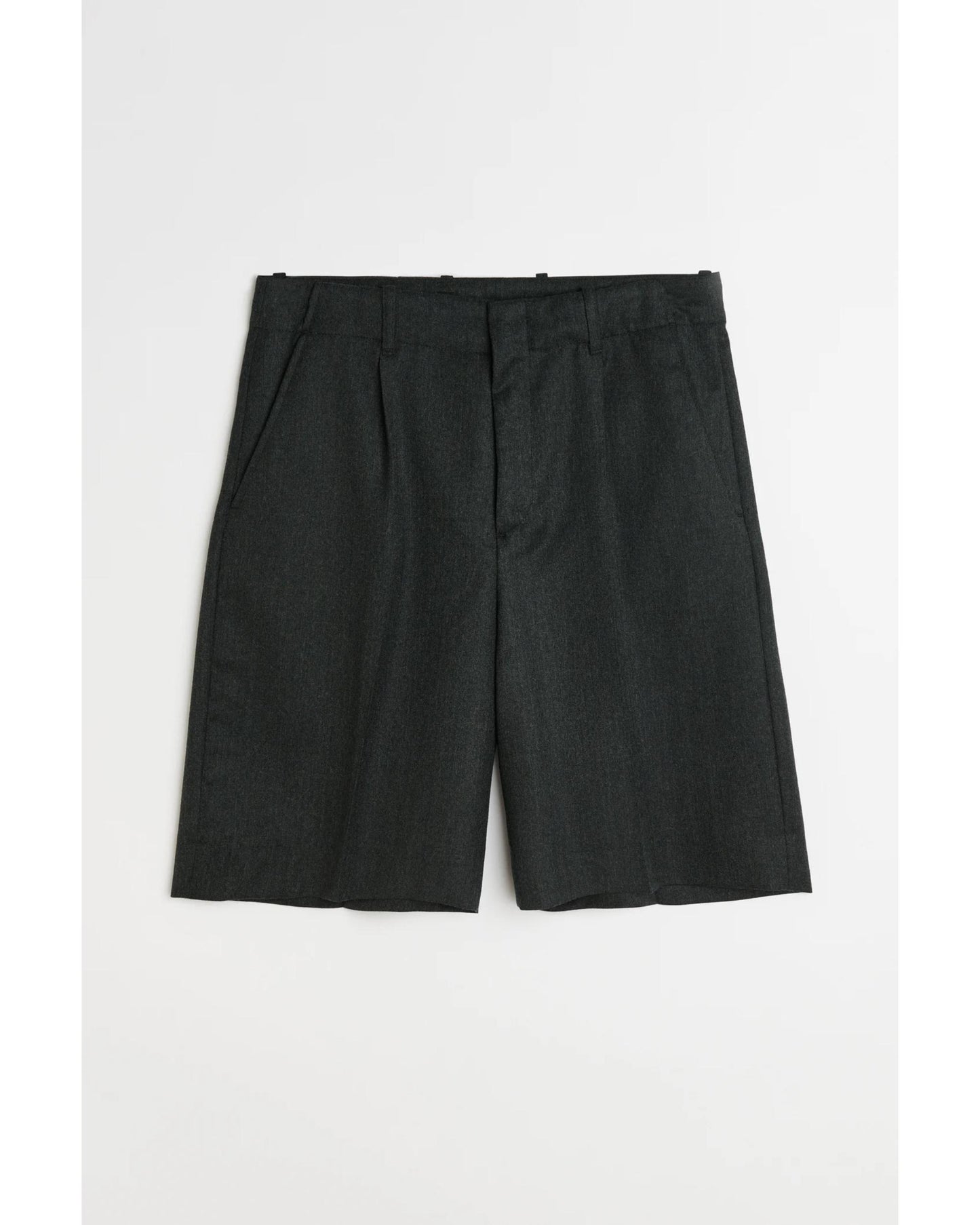 BORROWED SHORTS Premium Charcoal Office Wool