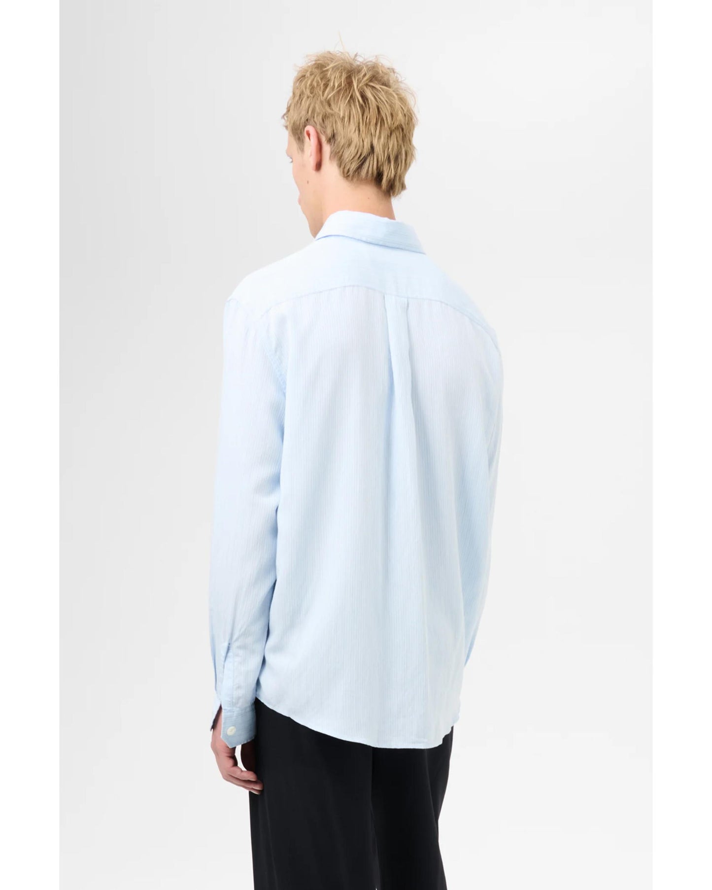 BEYOND SHIRT Suave Stripe Holiday Viscose