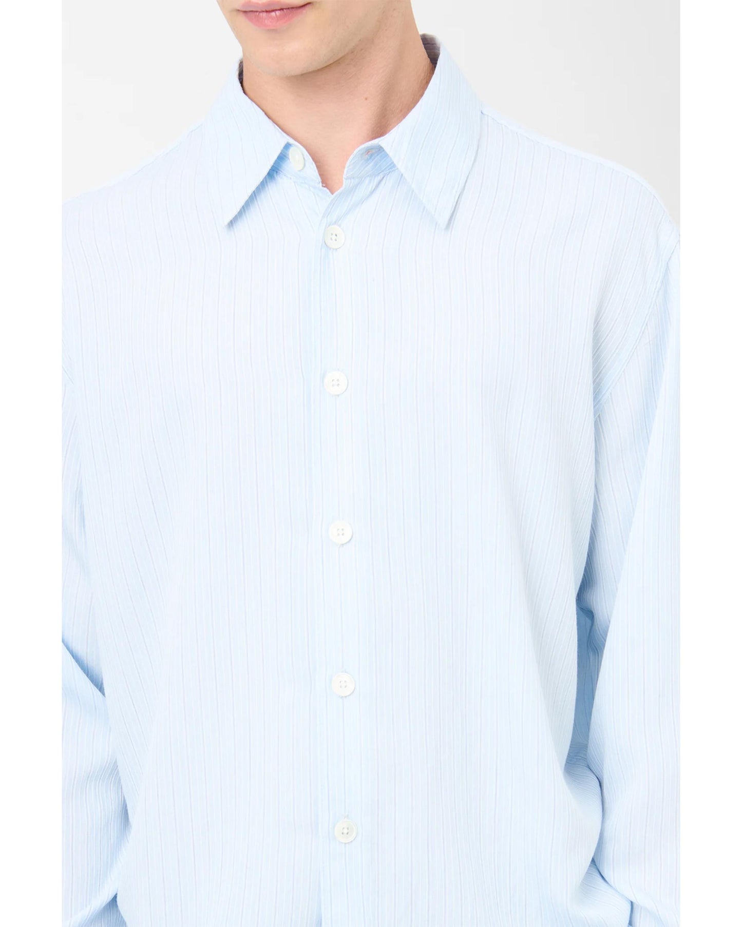 BEYOND SHIRT Suave Stripe Holiday Viscose