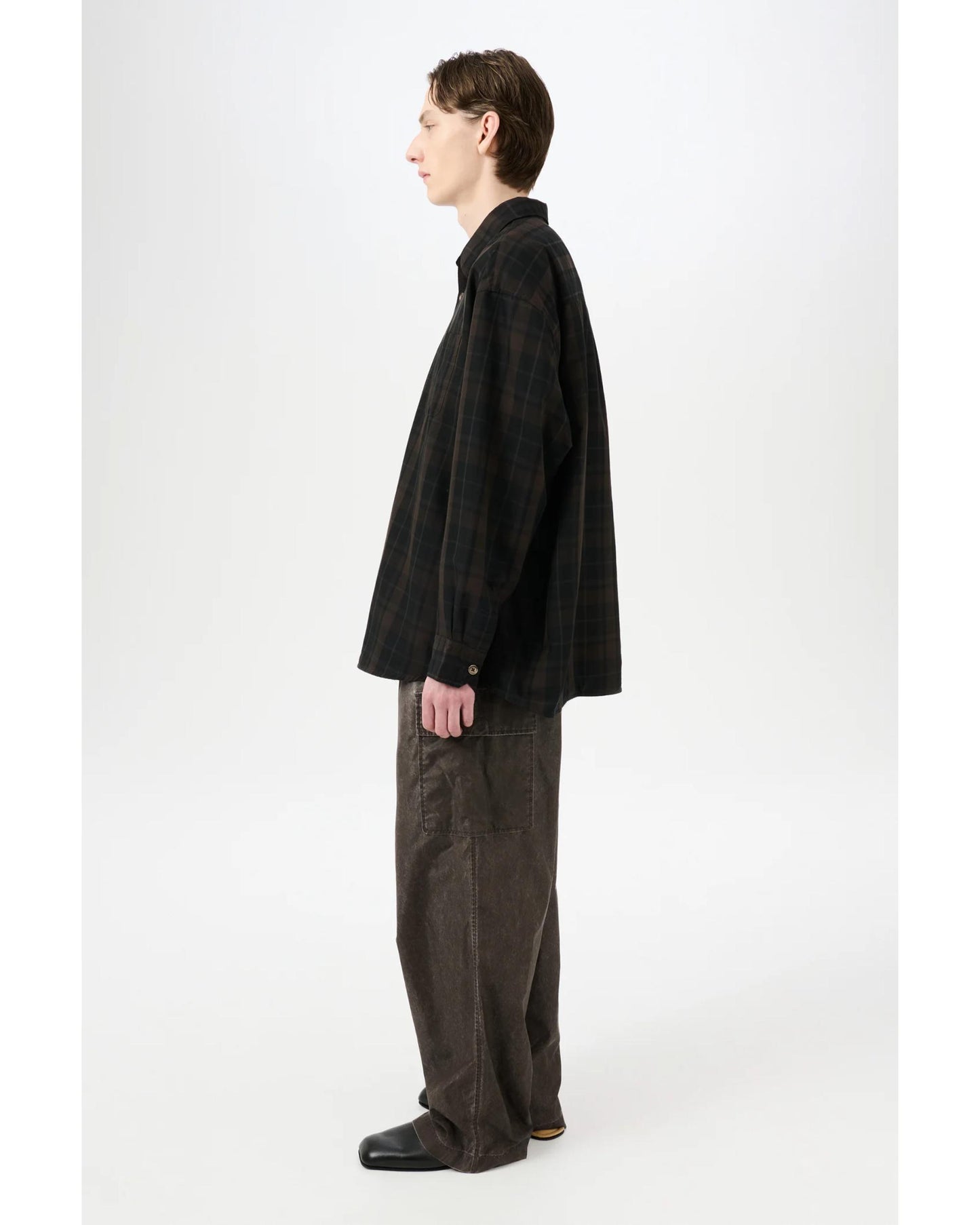 BORROWED SHIRT Black Sheer Shadow