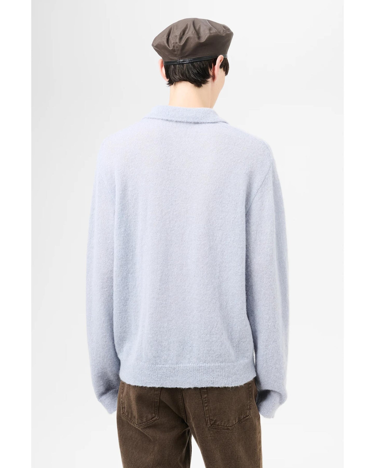 EVENING POLO Livid Blue Fuzzy Alpaca