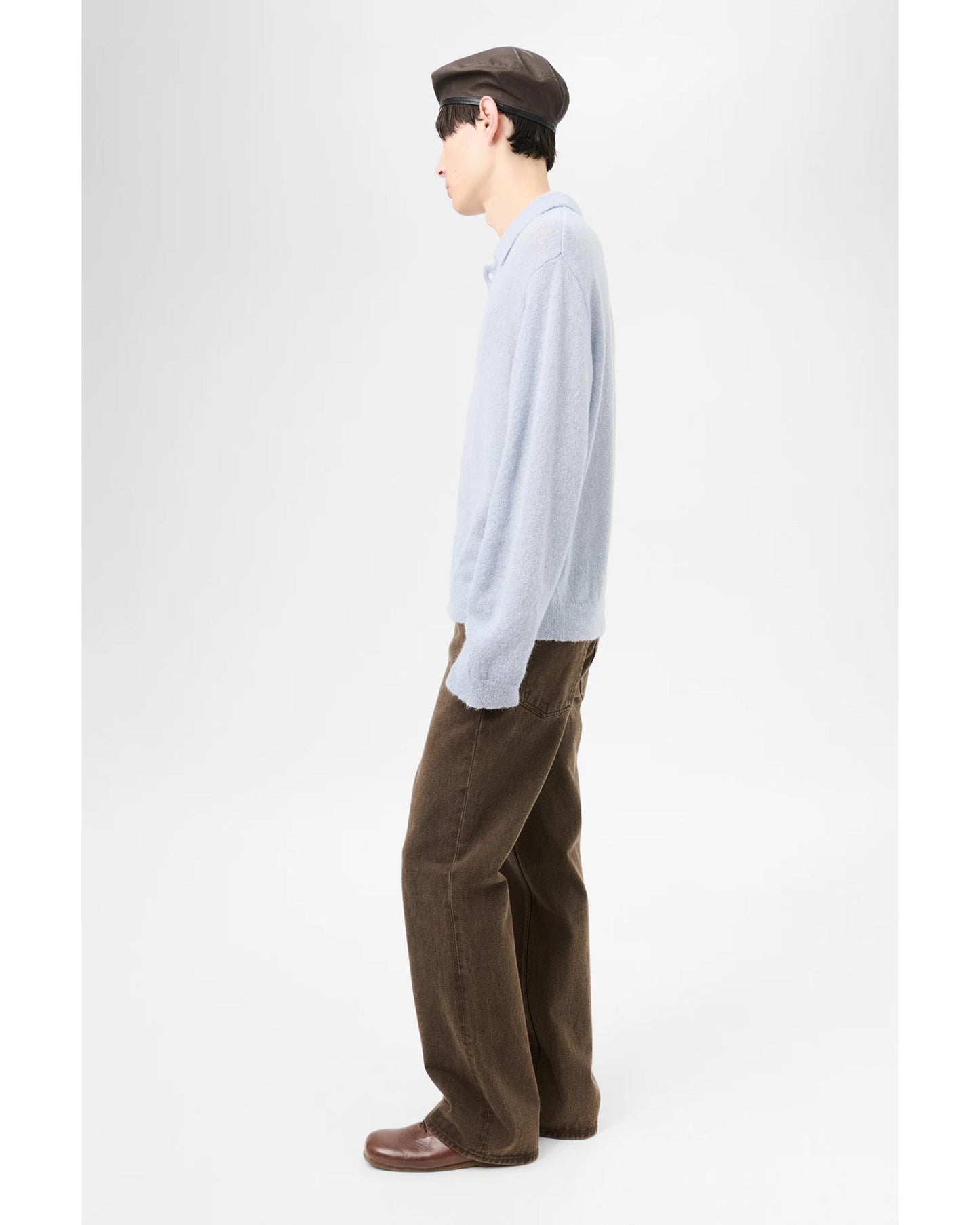 EVENING POLO Livid Blue Fuzzy Alpaca