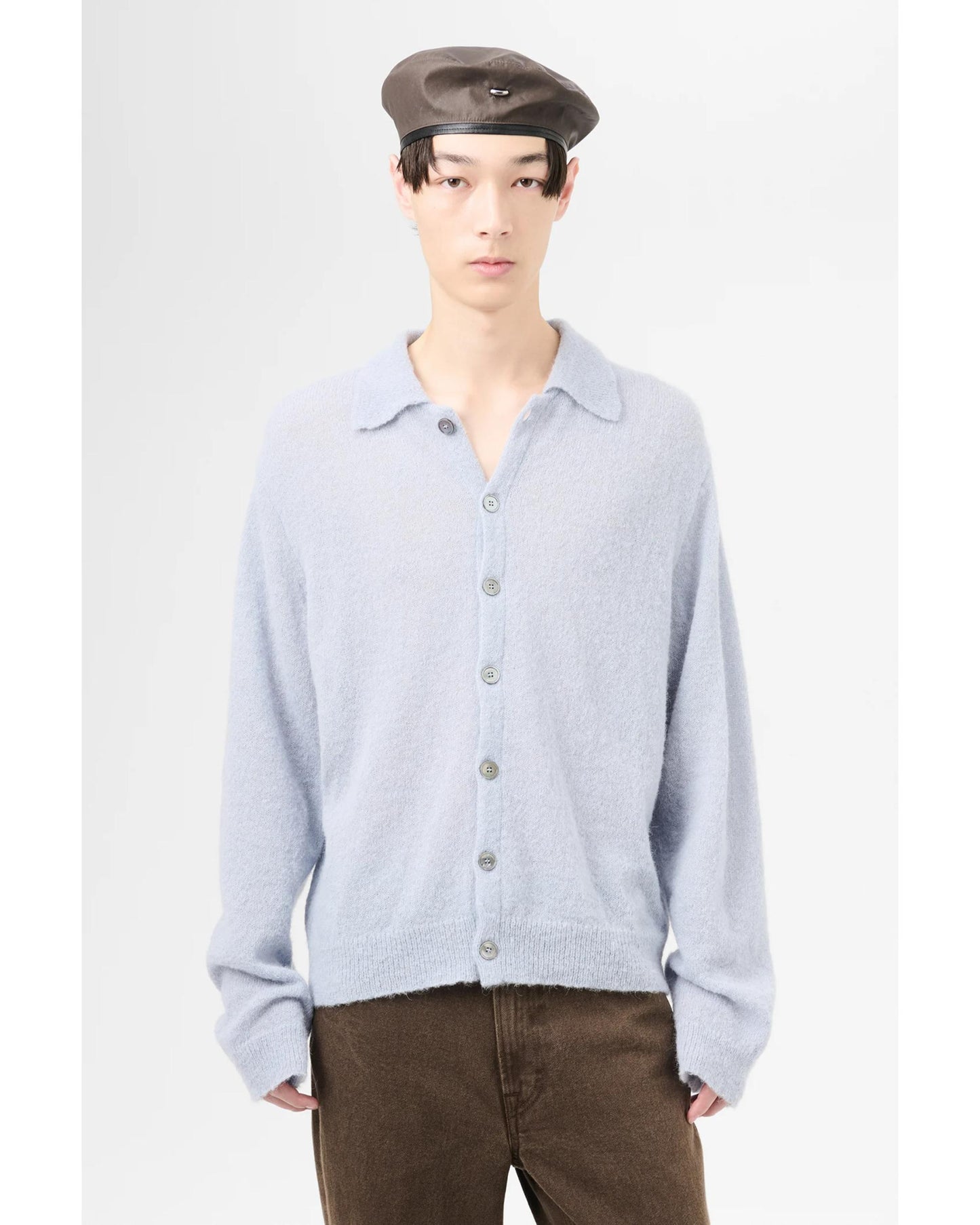 EVENING POLO Livid Blue Fuzzy Alpaca