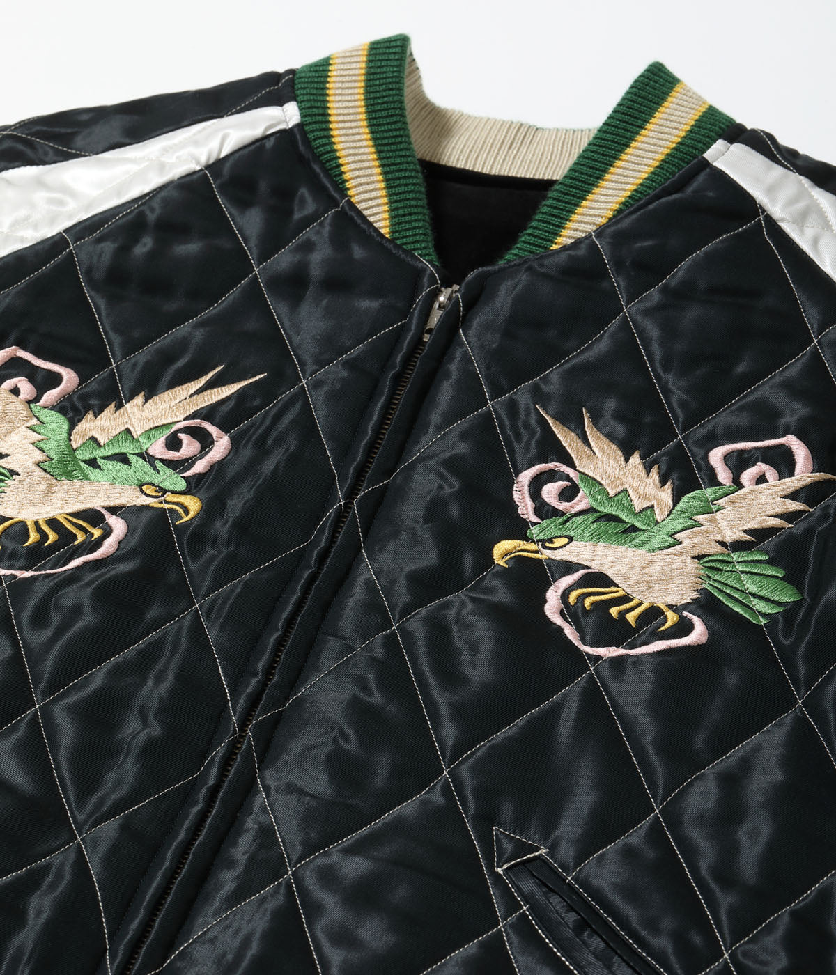 Mid 1950s Style Velveteen Souvenir Jacket “SPIDERWEB, SNAKE & SKULL” × “DRAGON & TIGER” TT15666-119