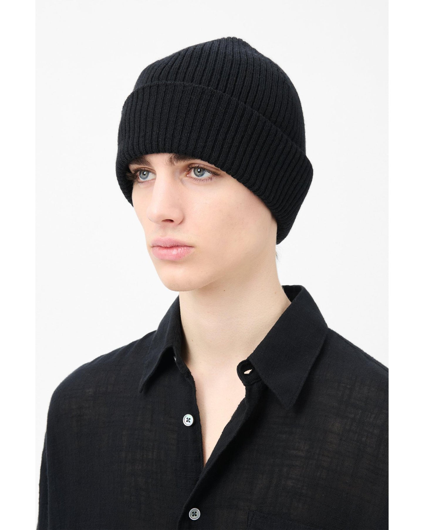 KNIT HAT BLACK 4258KB