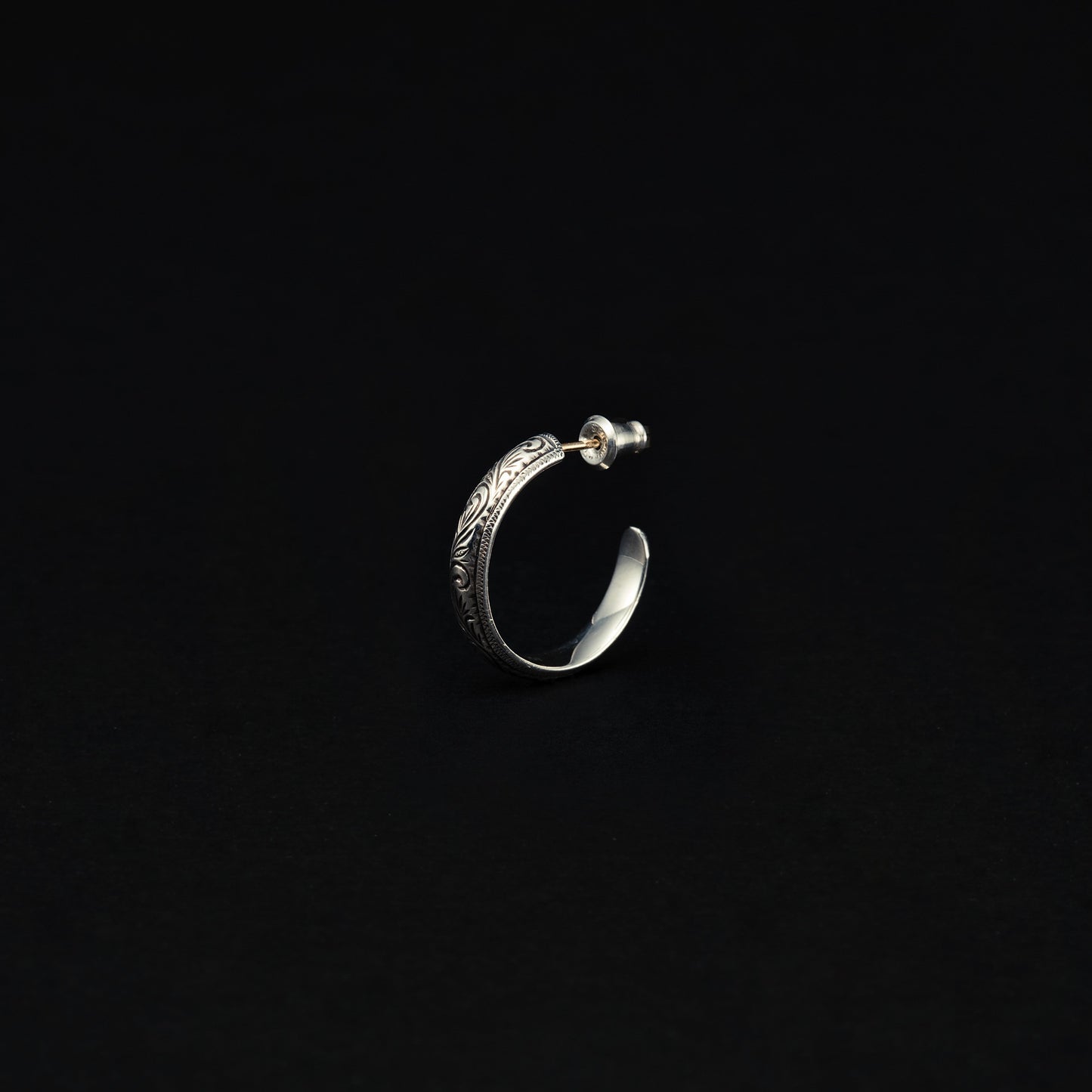 Engraved Hoop Earring (Single)