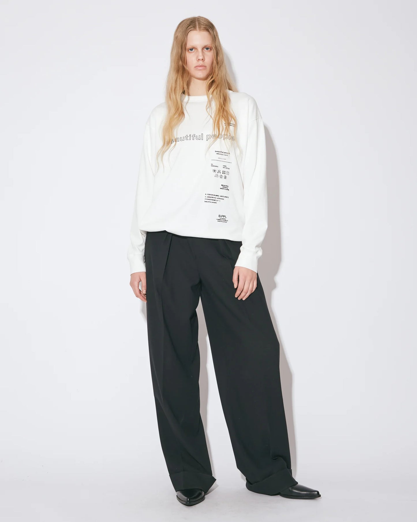 suvin compact jersey bp embroidery top