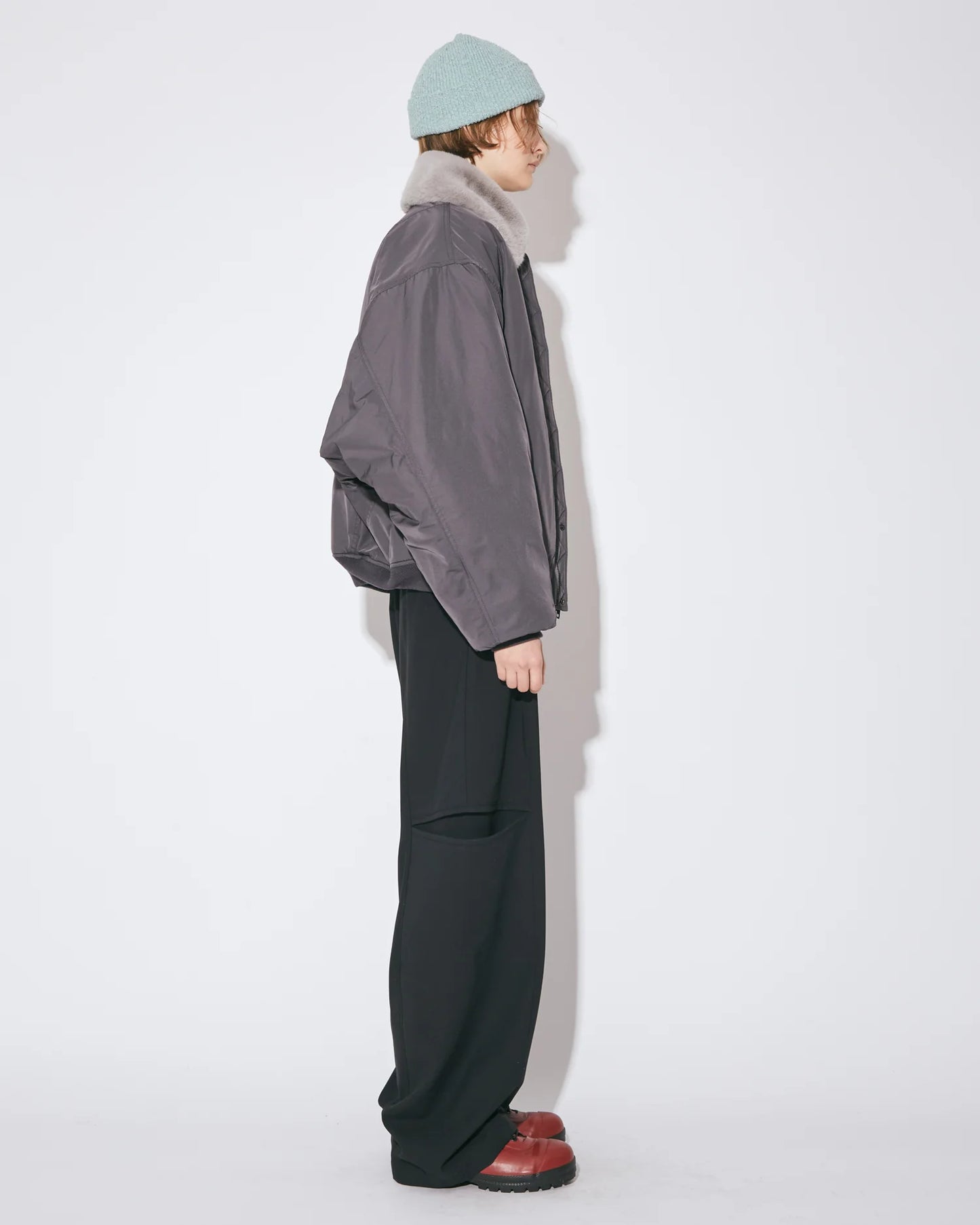 double-end fur-taffeta B-15 blouson