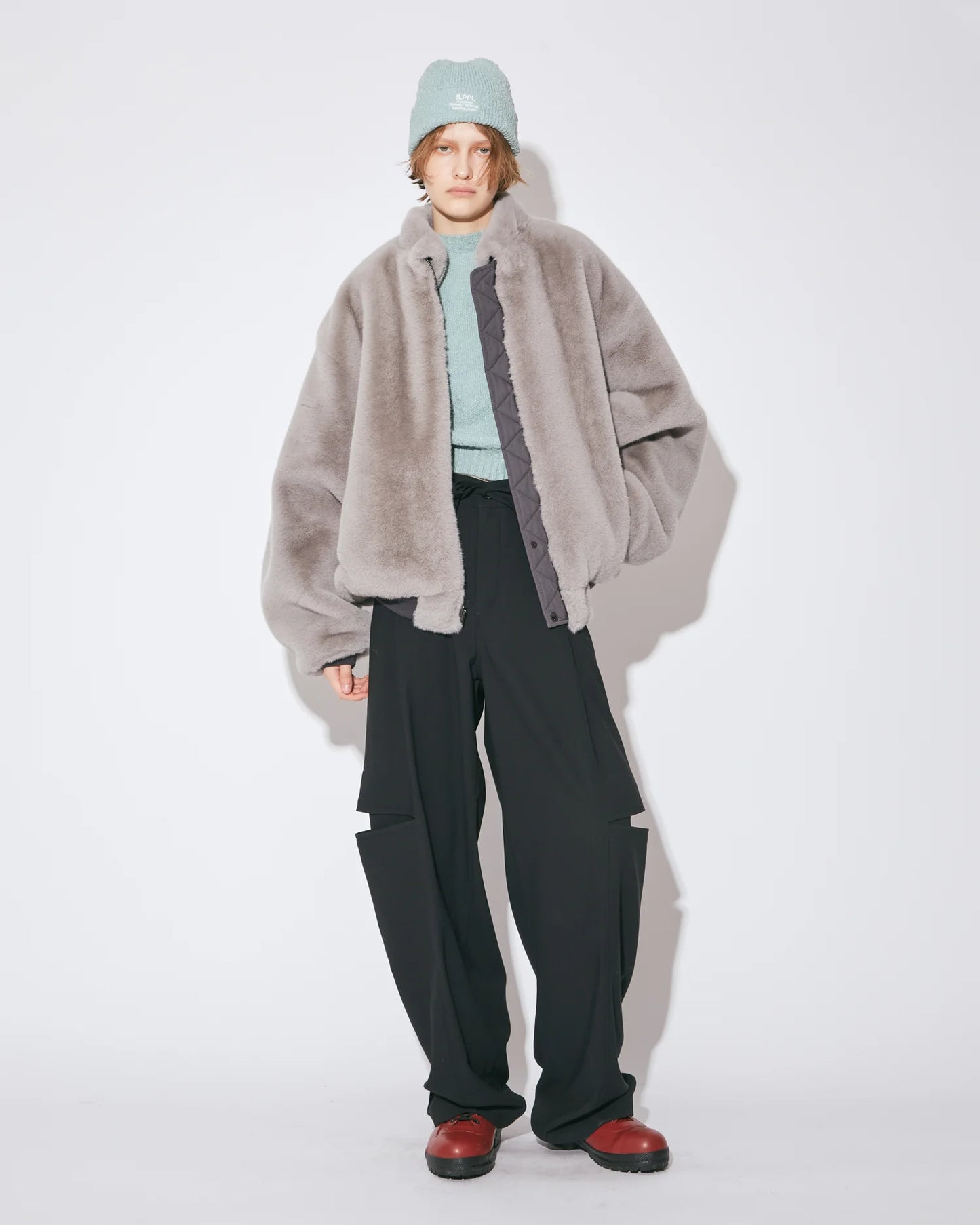 double-end fur-taffeta B-15 blouson