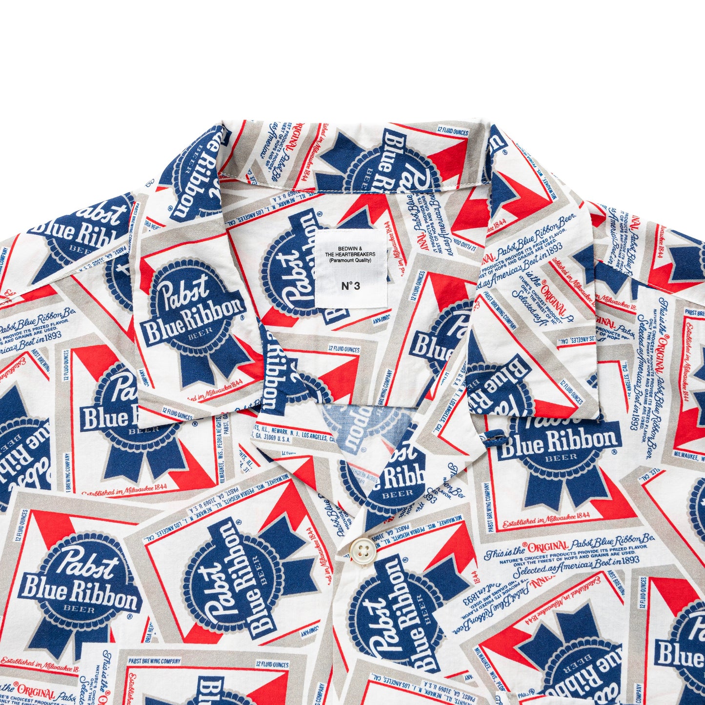Pabst Ex. S/S OPEN COLLAR SHIRT "COLIN"