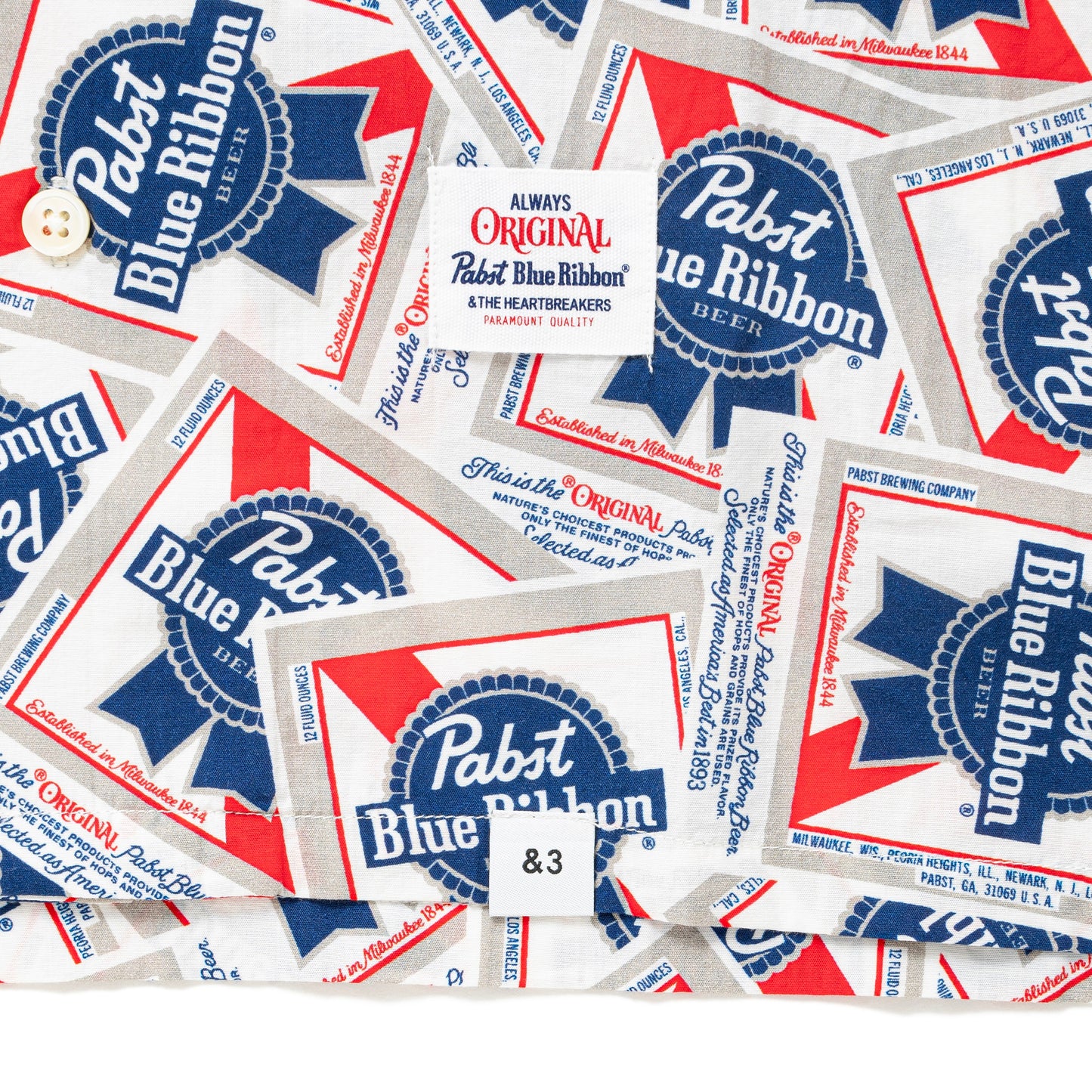 Pabst Ex. S/S OPEN COLLAR SHIRT "COLIN"