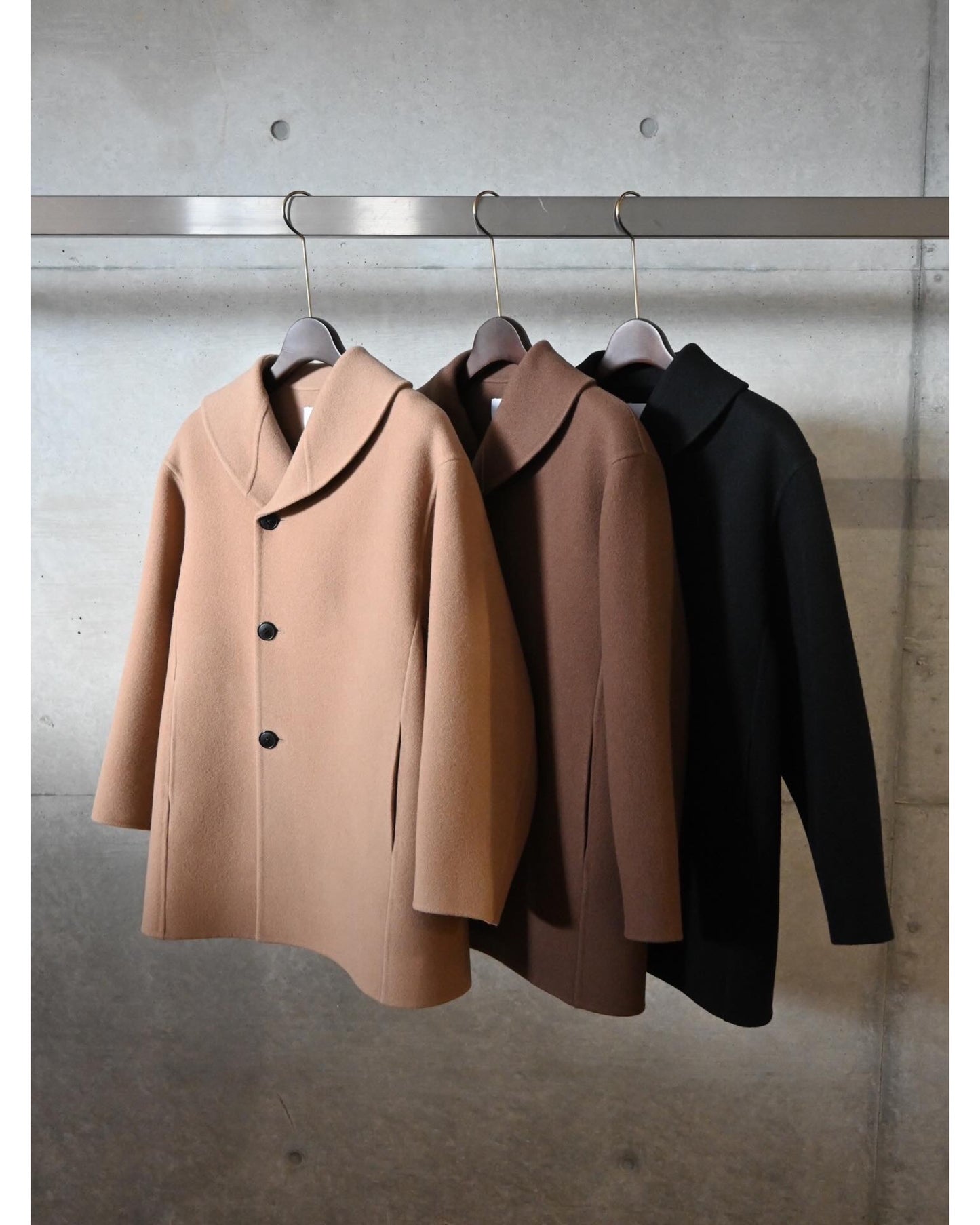 DOUBLE FACE SHAWL COLLAR COAT 17546