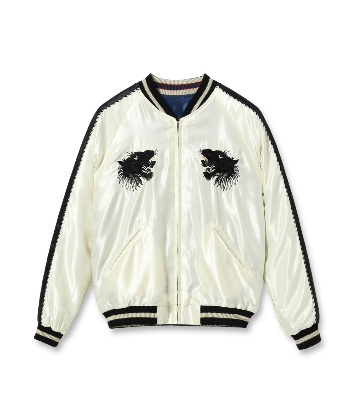 Mid 1950s Style Acetate Souvenir Jacket “BLACK TIGER” × “DUELLING DRAGONS” TT15682-105
