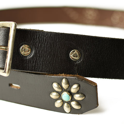 Belt #25 1.25 Turquoise with End