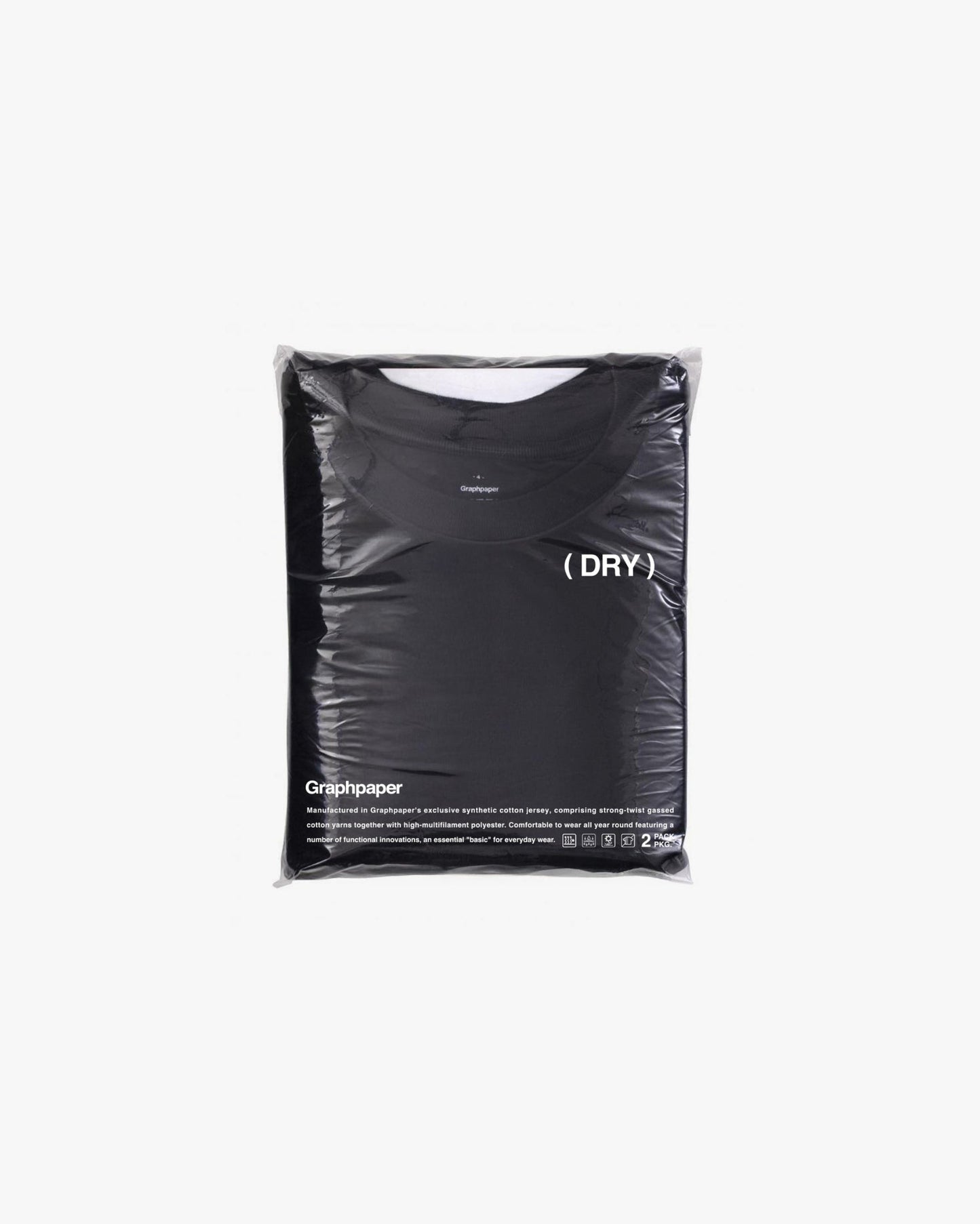 DRY 2-Pack Crew Neck Tee BLACK