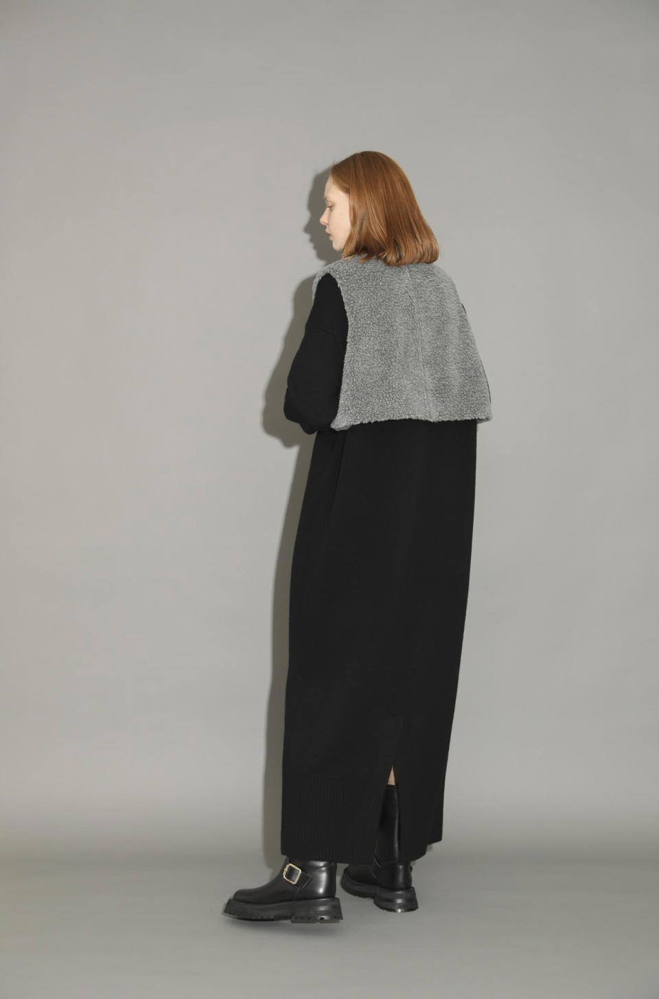POODLE FUR SHORT GILET
