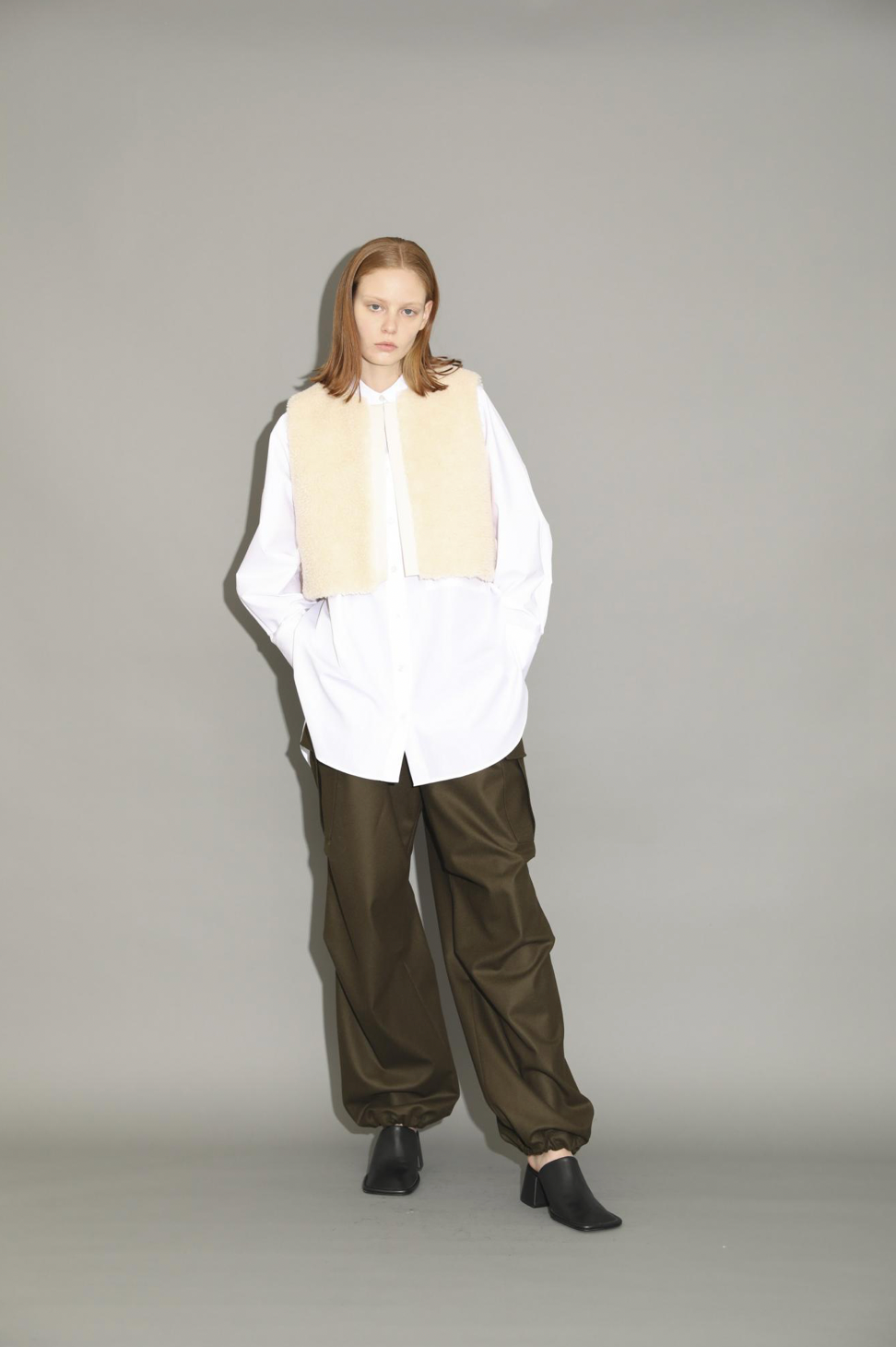 POODLE FUR SHORT GILET