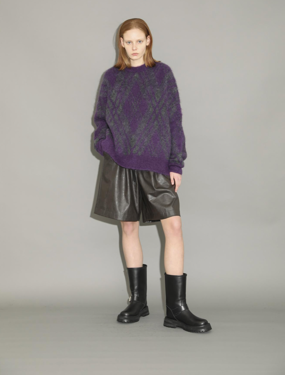 SYNTHETIC LEATHER SHORTS