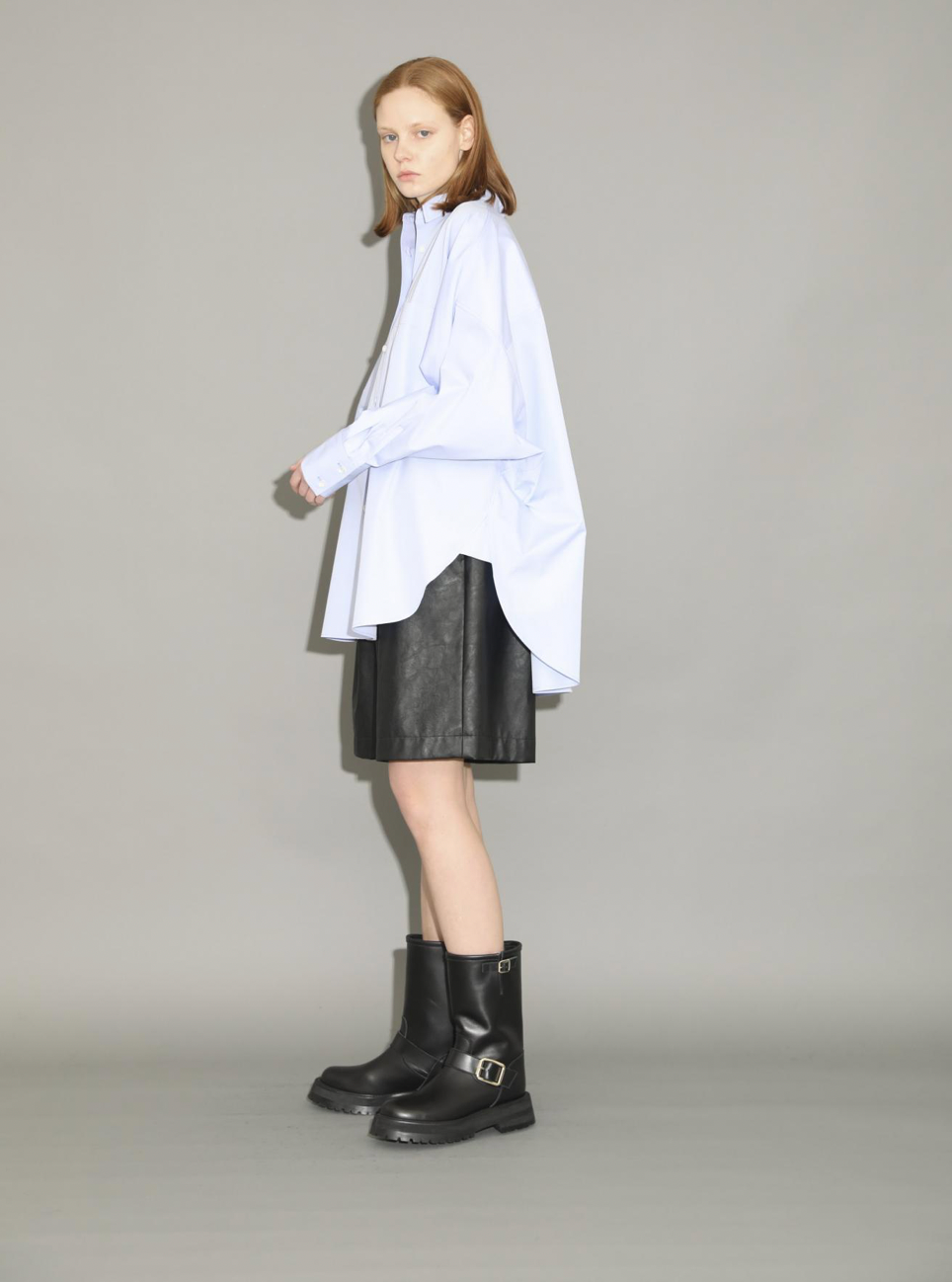 SYNTHETIC LEATHER SHORTS